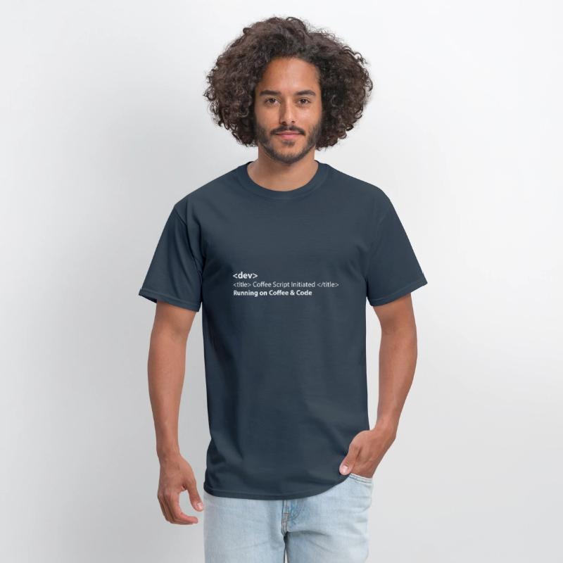 Running on coffee code T-shirt