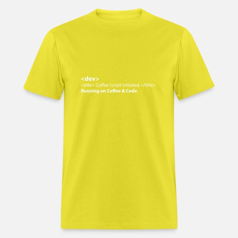 Running on coffee code T-shirt