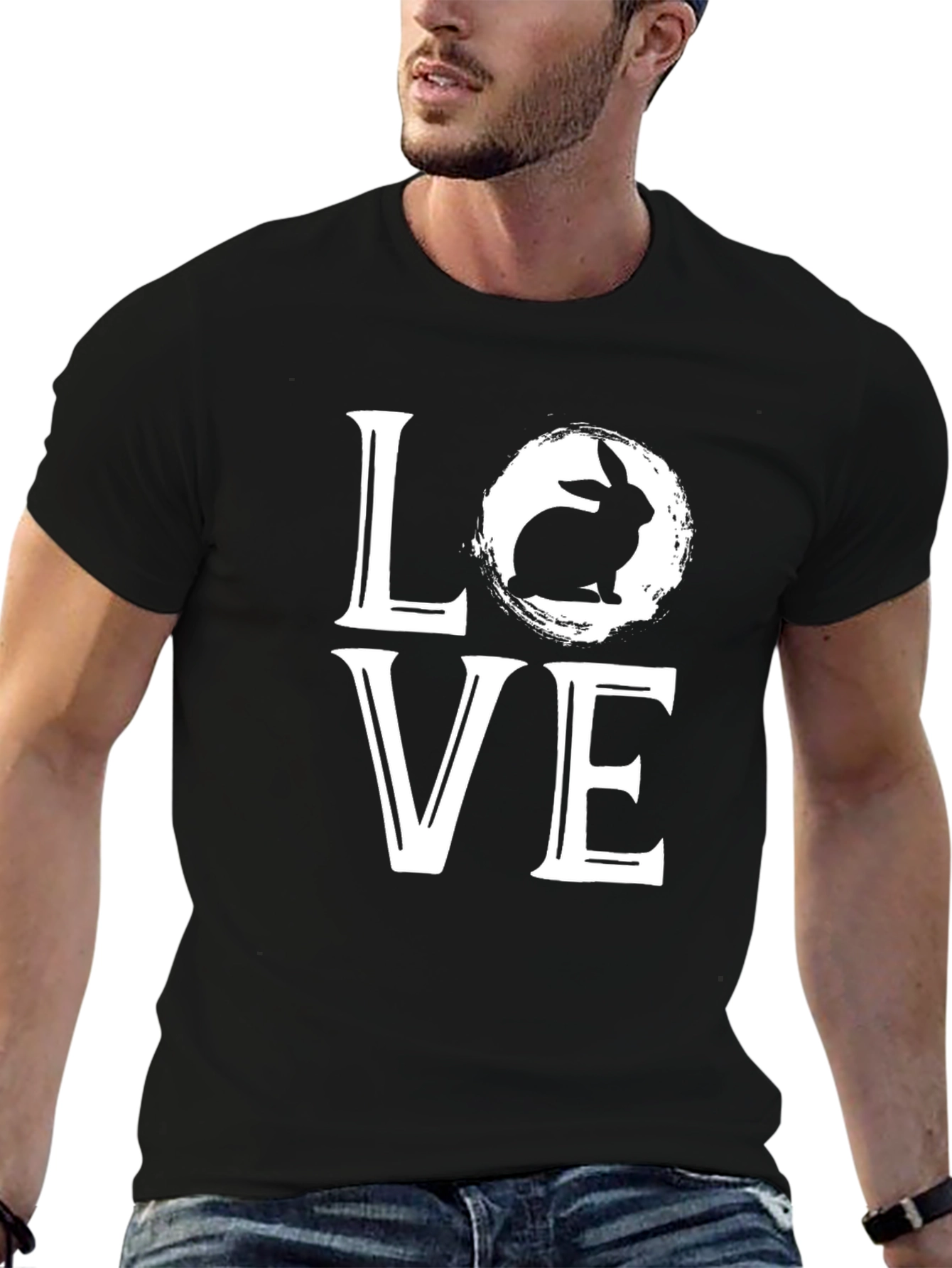 Rabbit Love T-Shirt - Cute Animal Graphic Tee