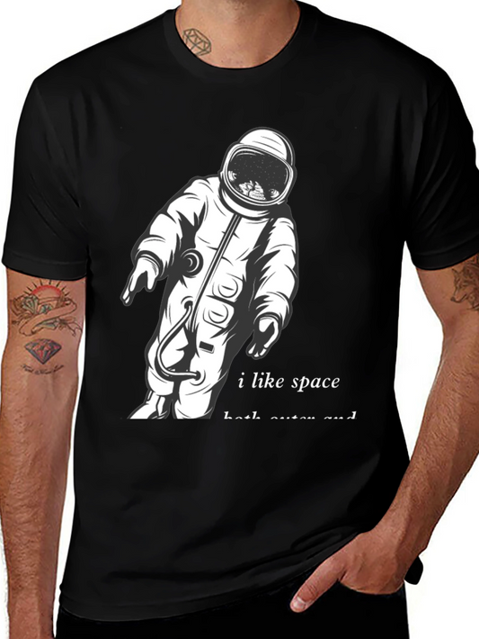 I Like Space Astronaut Graphic T-Shirt