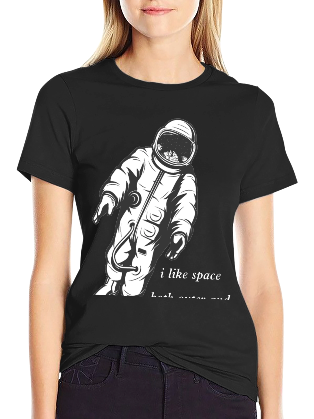I Like Space Astronaut Graphic T-Shirt