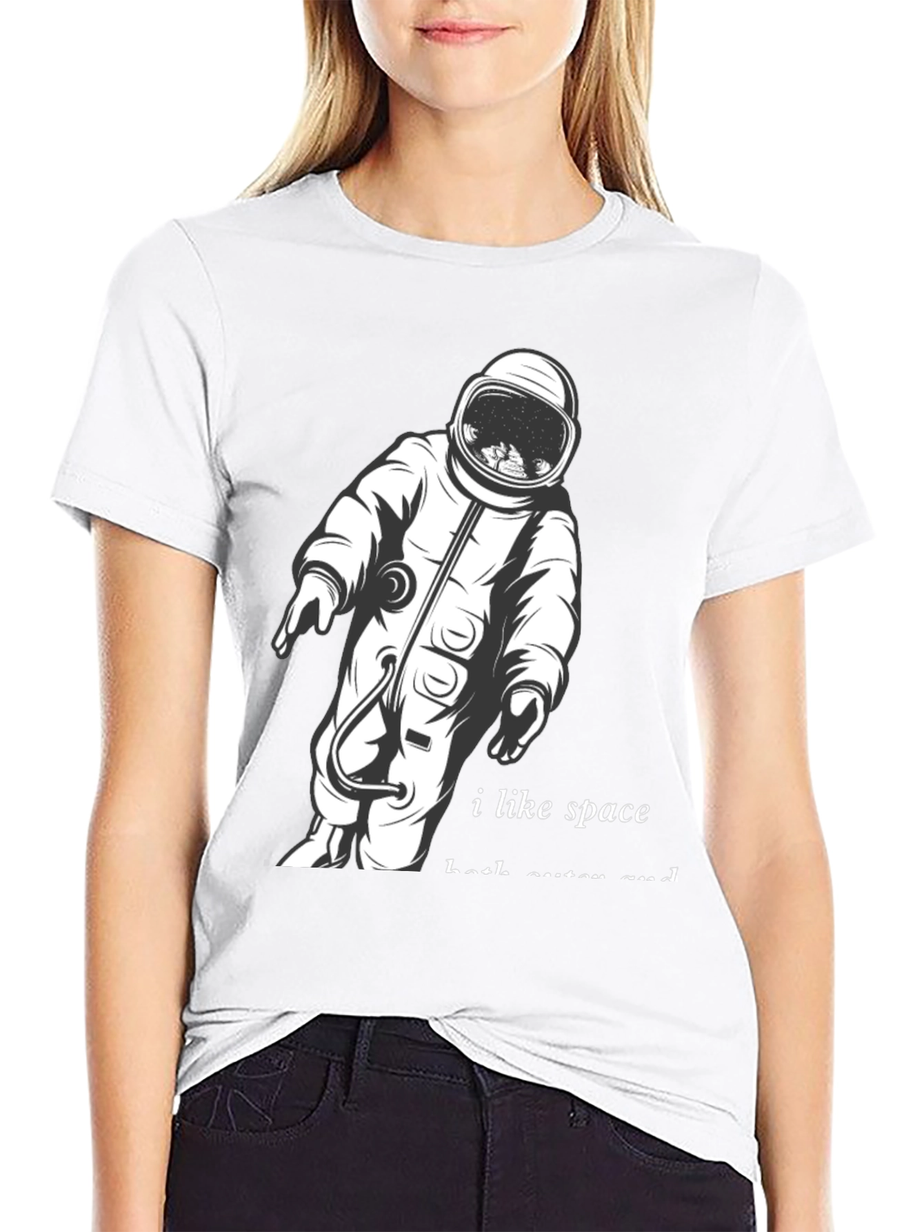 I Like Space Astronaut Graphic T-Shirt