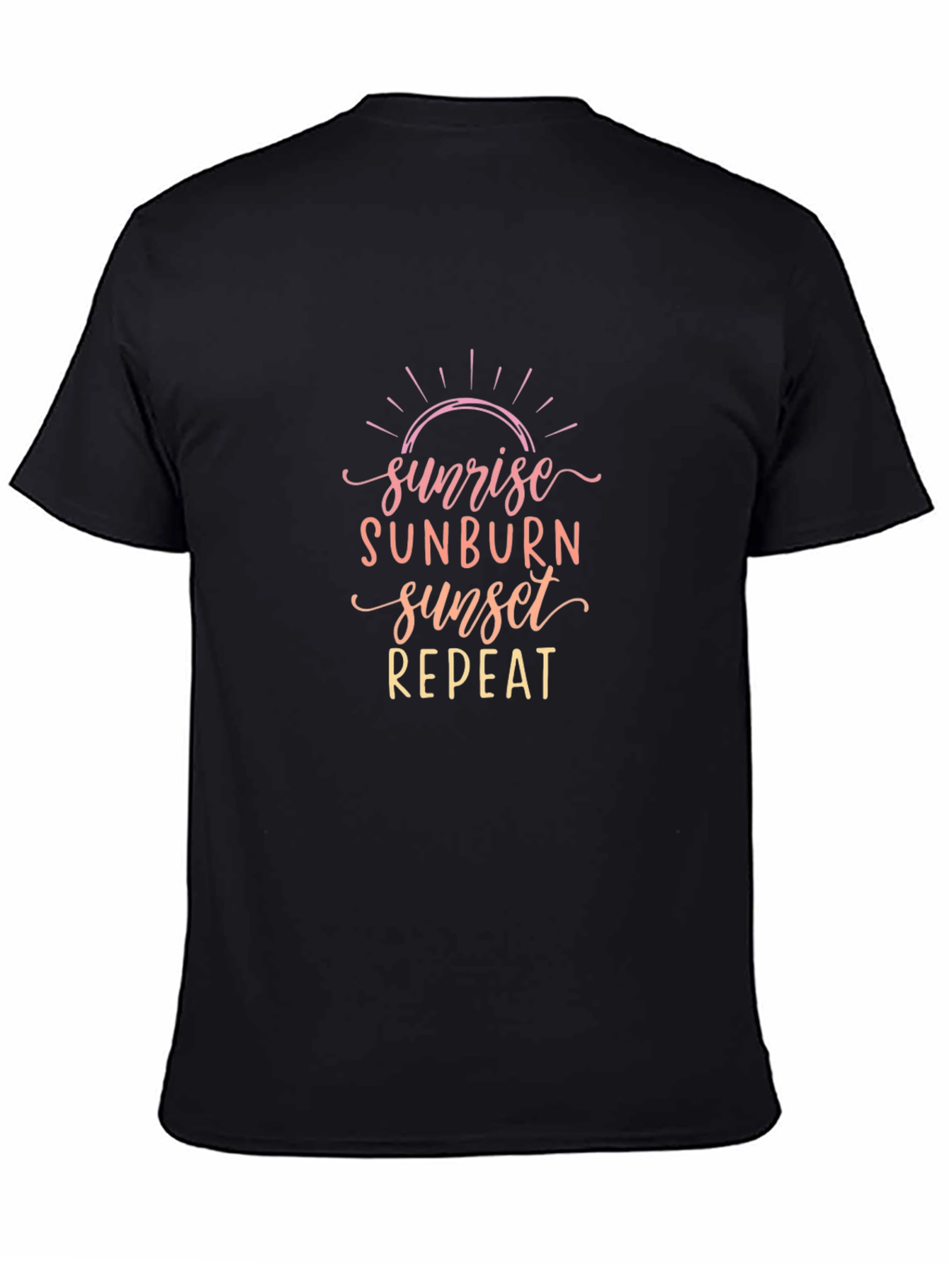 Sunrise Sunburn Sunset Repeat Graphic Tee