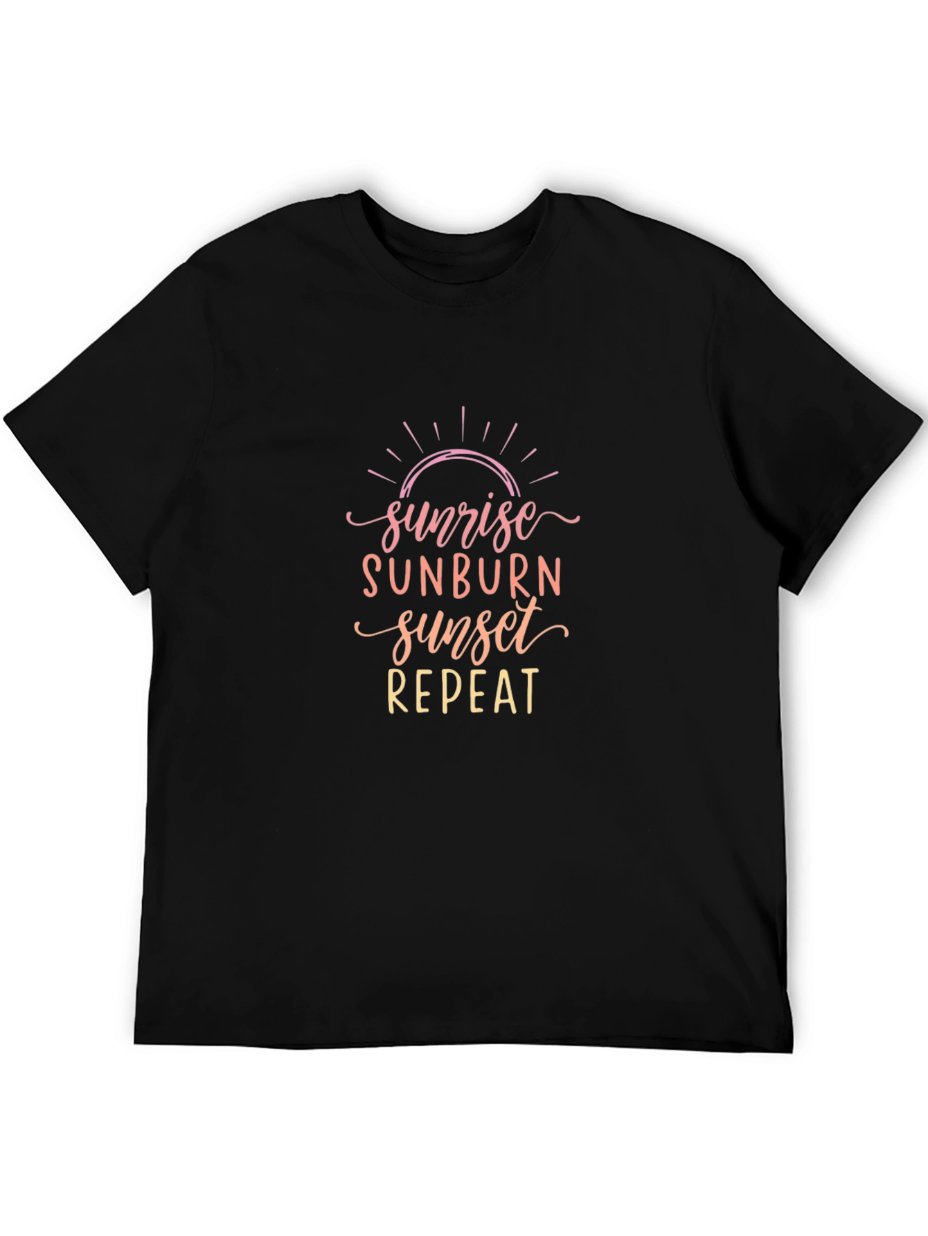 Sunrise Sunburn Sunset Repeat Graphic Tee