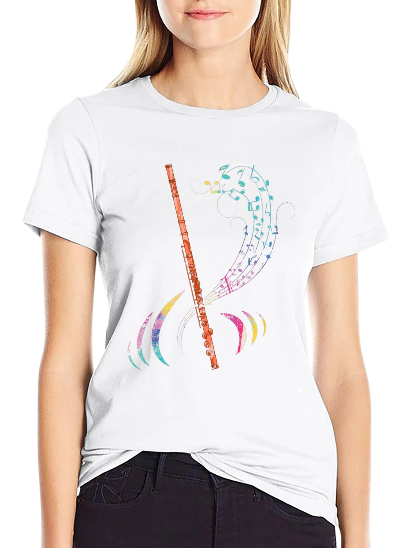 Musical Flute Graphic T-Shirt