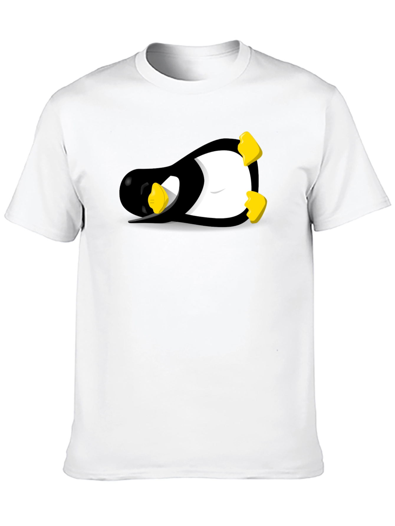 Linux Tux Penguin Black Graphic Tee