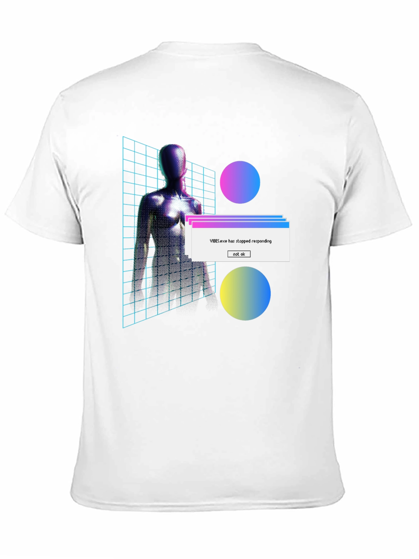 Vaporwave Aesthetic T-Shirt - VIBES.exe Not Responding