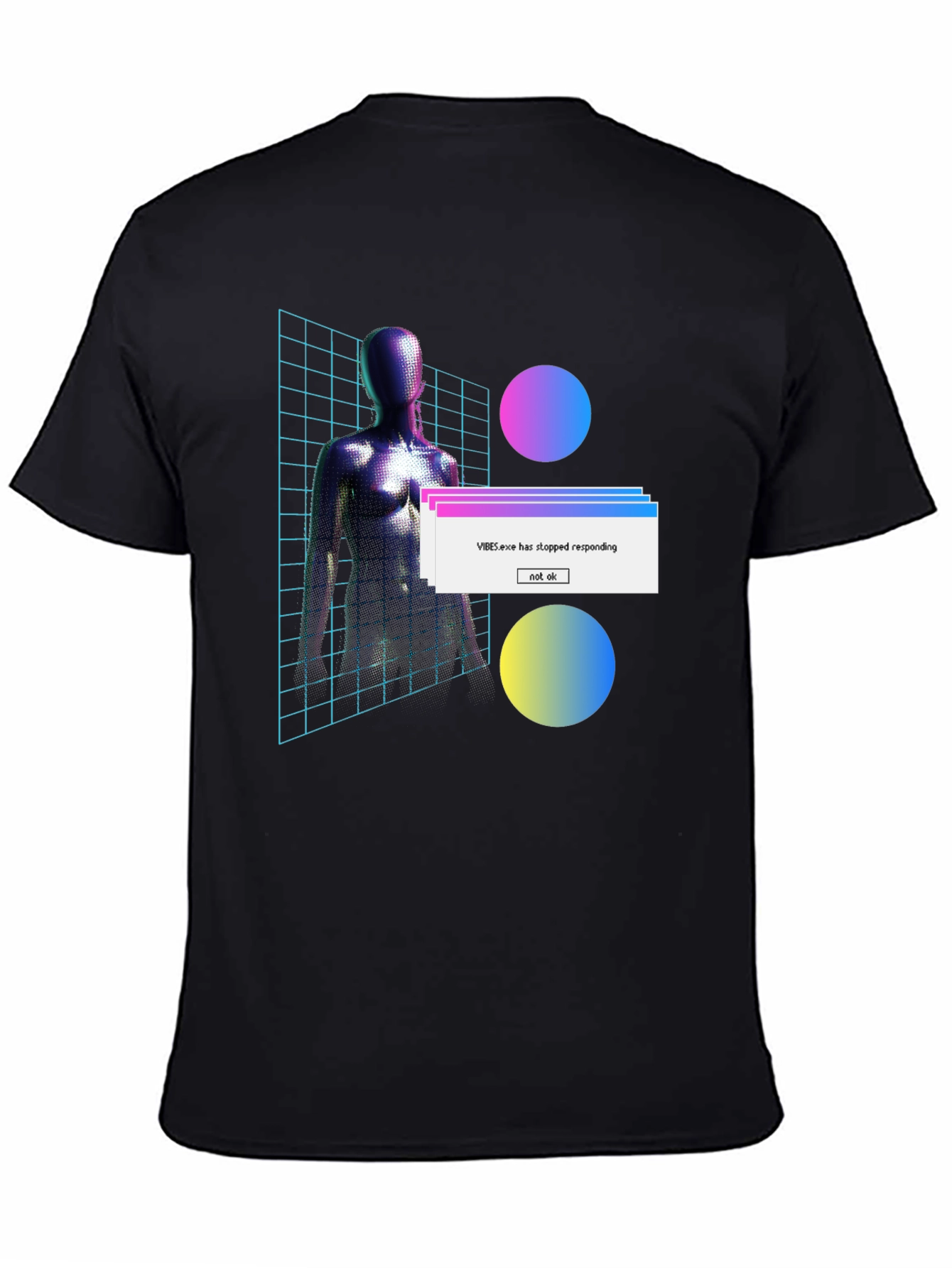 Vaporwave Aesthetic T-Shirt - VIBES.exe Not Responding