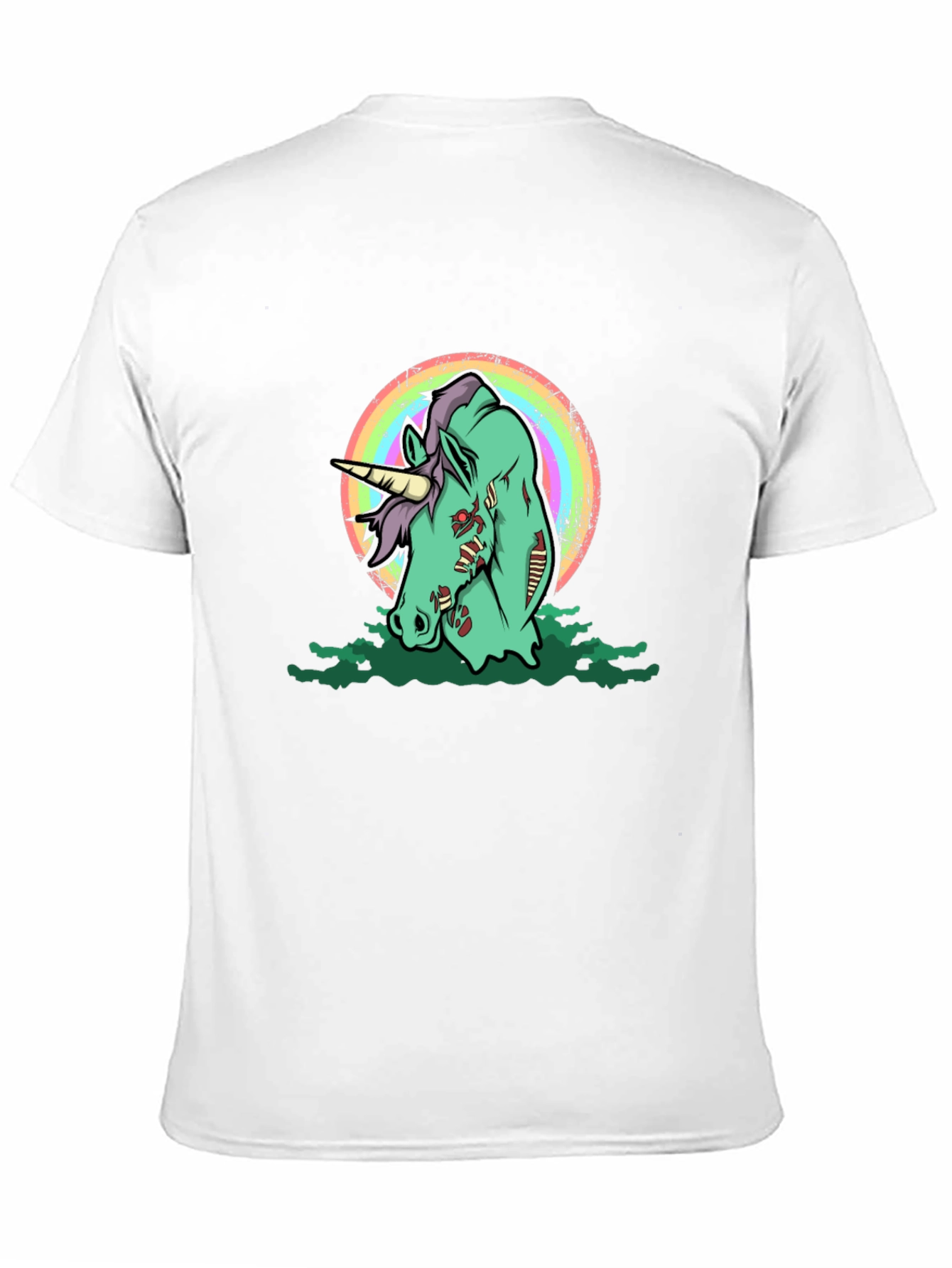 Zombie Unicorn Graphic T-Shirt - Black