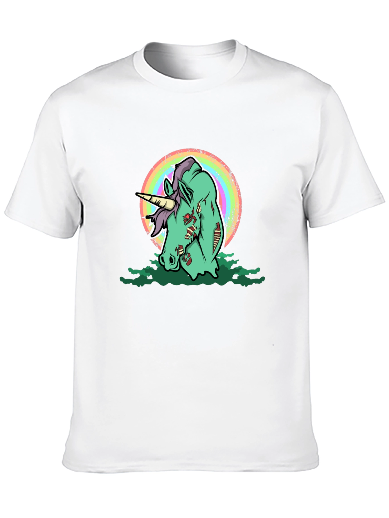 Zombie Unicorn Graphic T-Shirt - Black