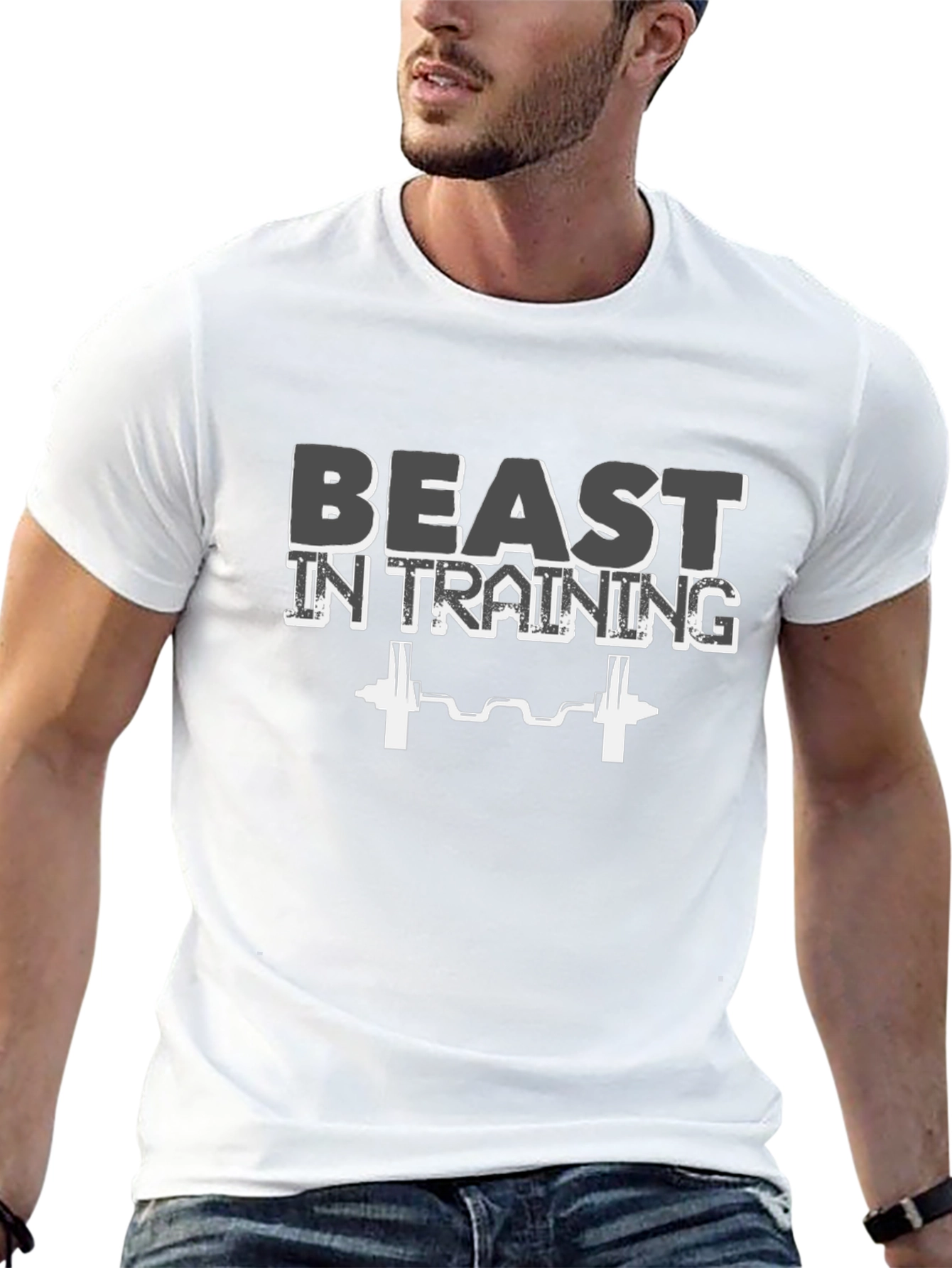 Beast In Training Black Graphic T-Shirt
