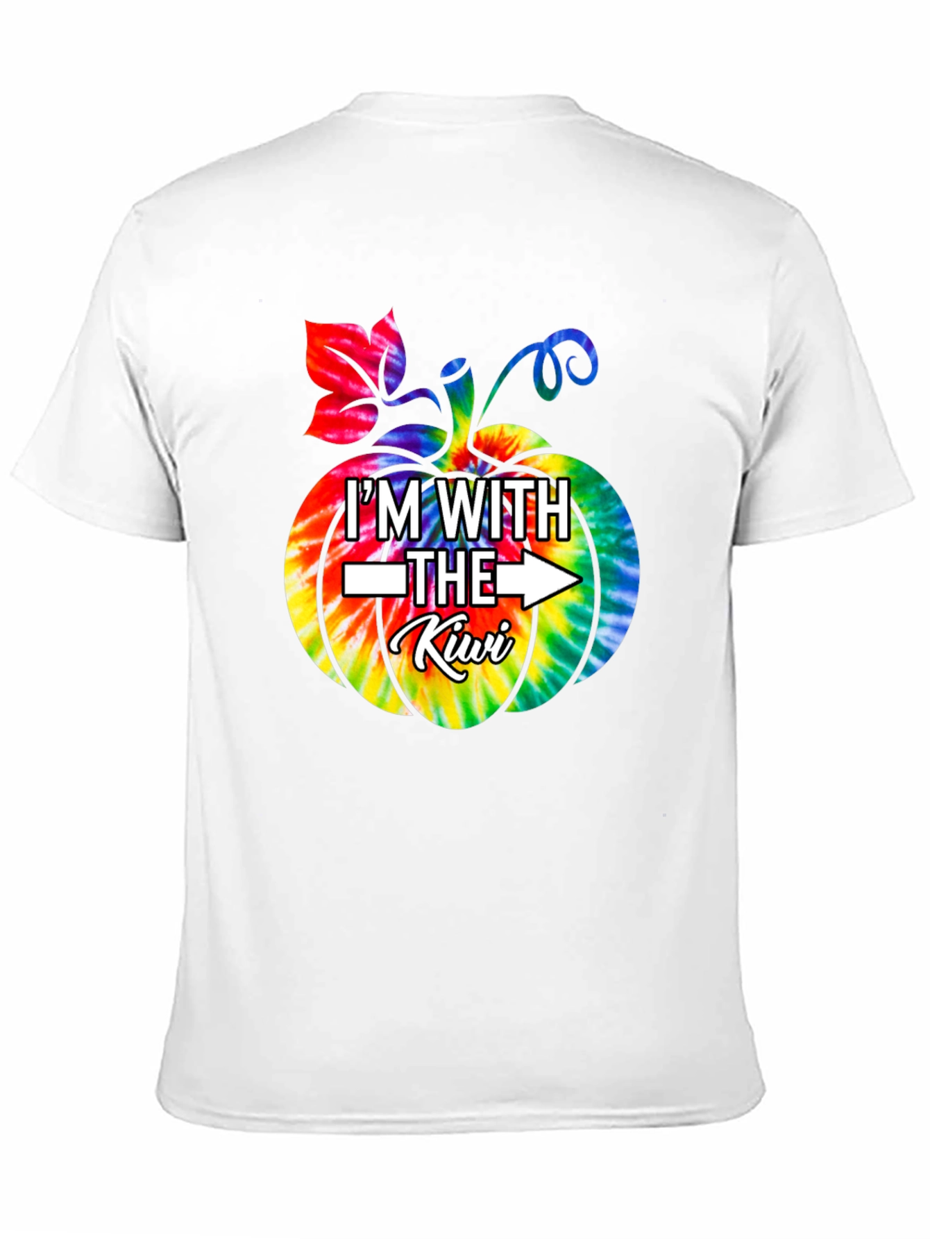 Im With The Kiwi T-Shirt Tie Dye Pumpkin
