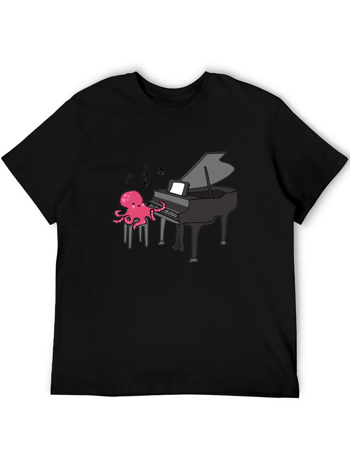 Octopus Pianist T-Shirt - Musical Ocean Tee