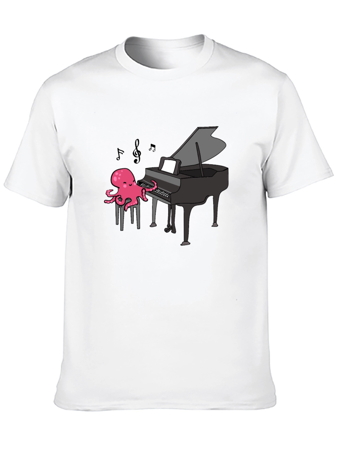 Octopus Pianist T-Shirt - Musical Ocean Tee