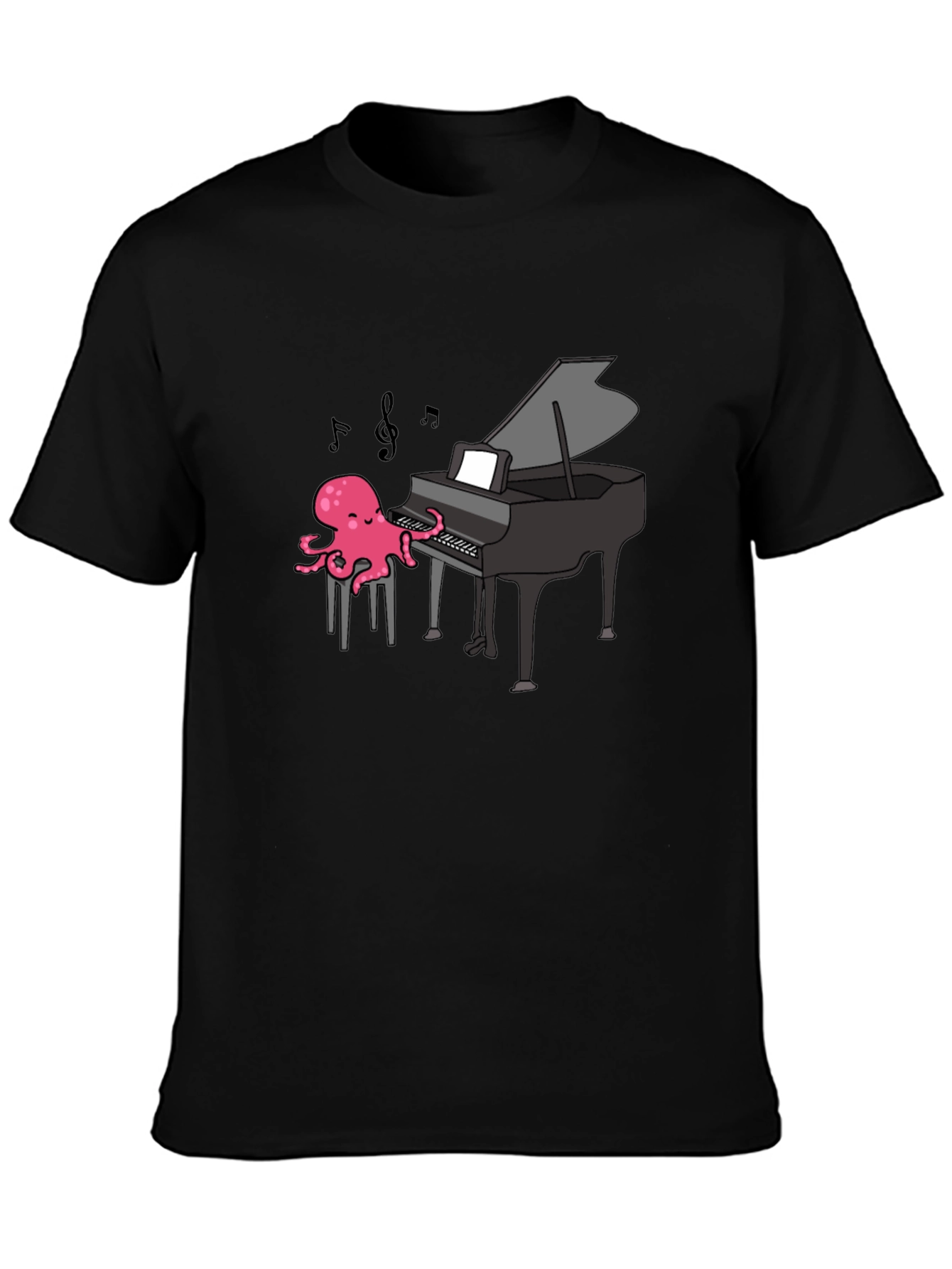 Octopus Pianist T-Shirt - Musical Ocean Tee