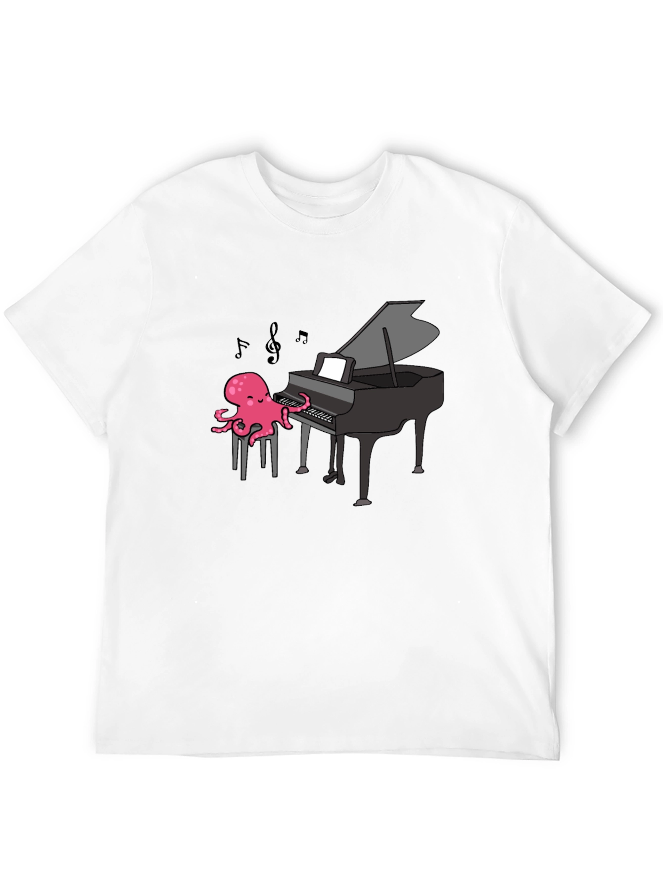 Octopus Pianist T-Shirt - Musical Ocean Tee