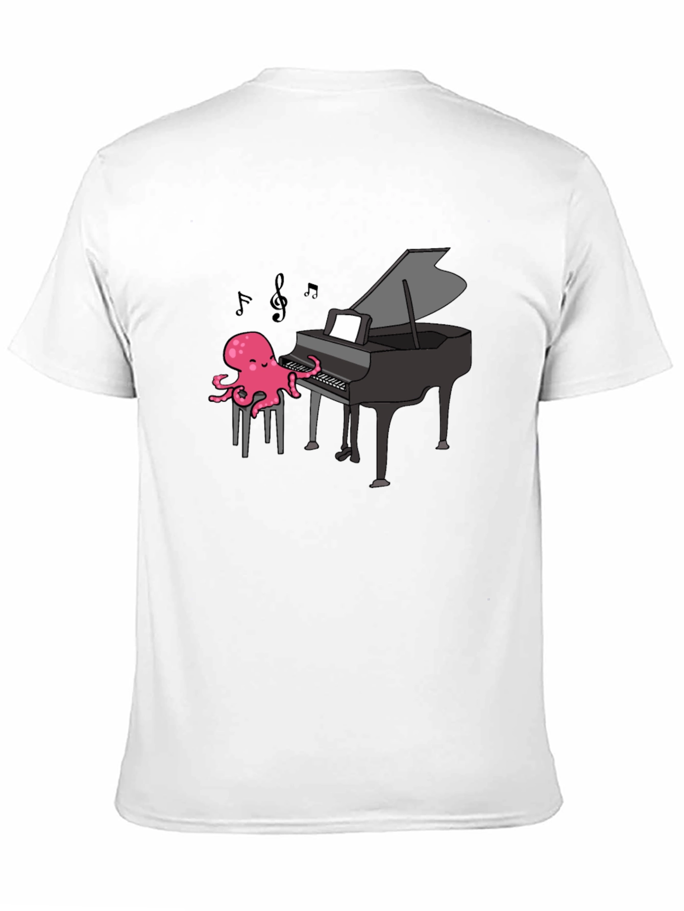 Octopus Pianist T-Shirt - Musical Ocean Tee