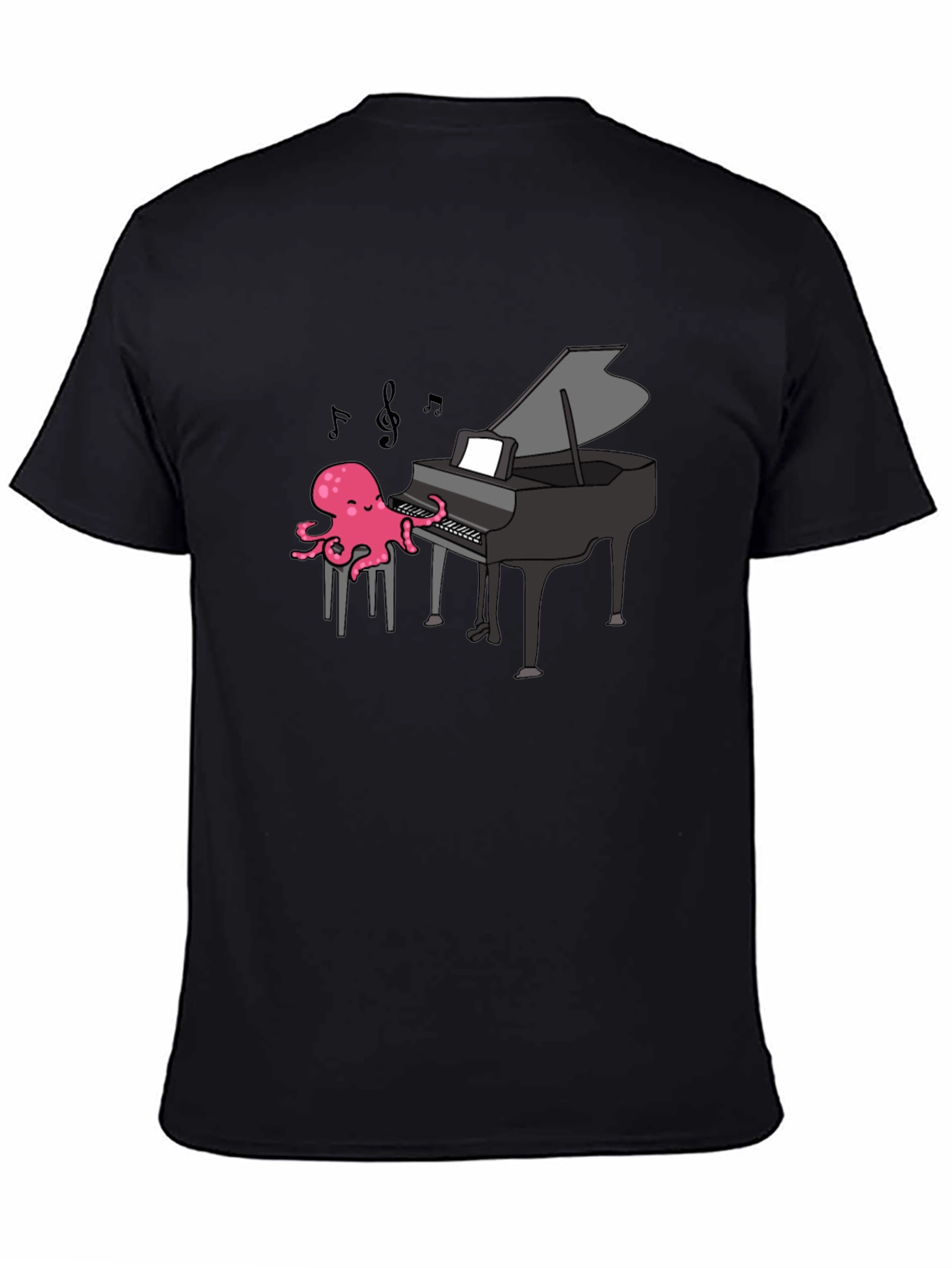 Octopus Pianist T-Shirt - Musical Ocean Tee