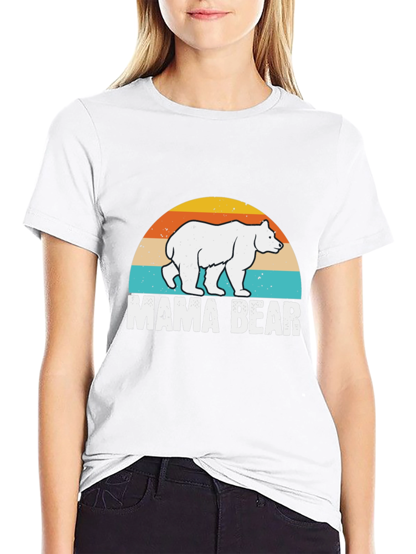 Mama Bear Graphic Tee - Black
