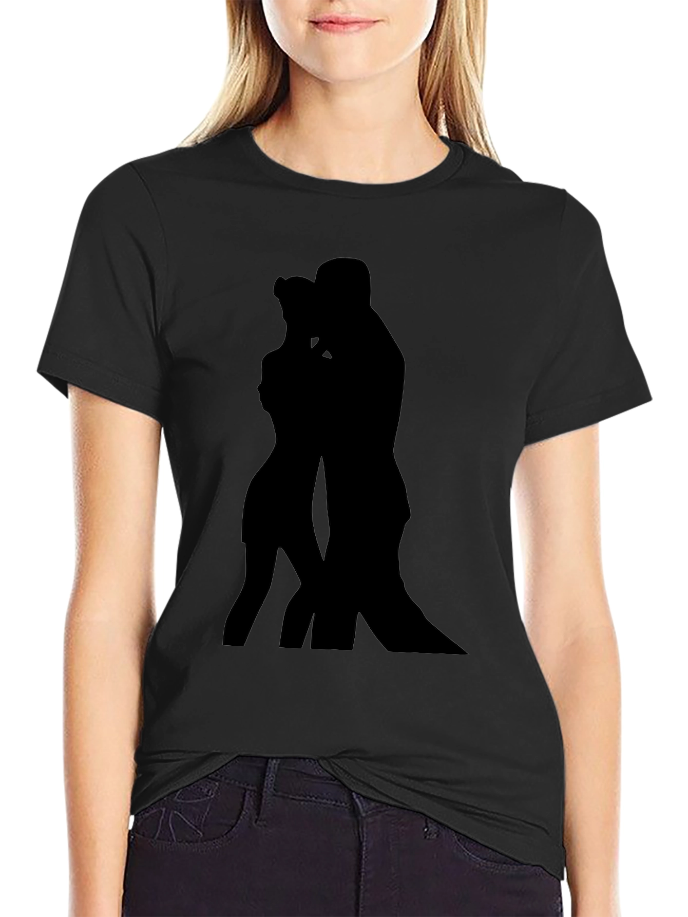 Silhouette Tango Lovers Black T-Shirt