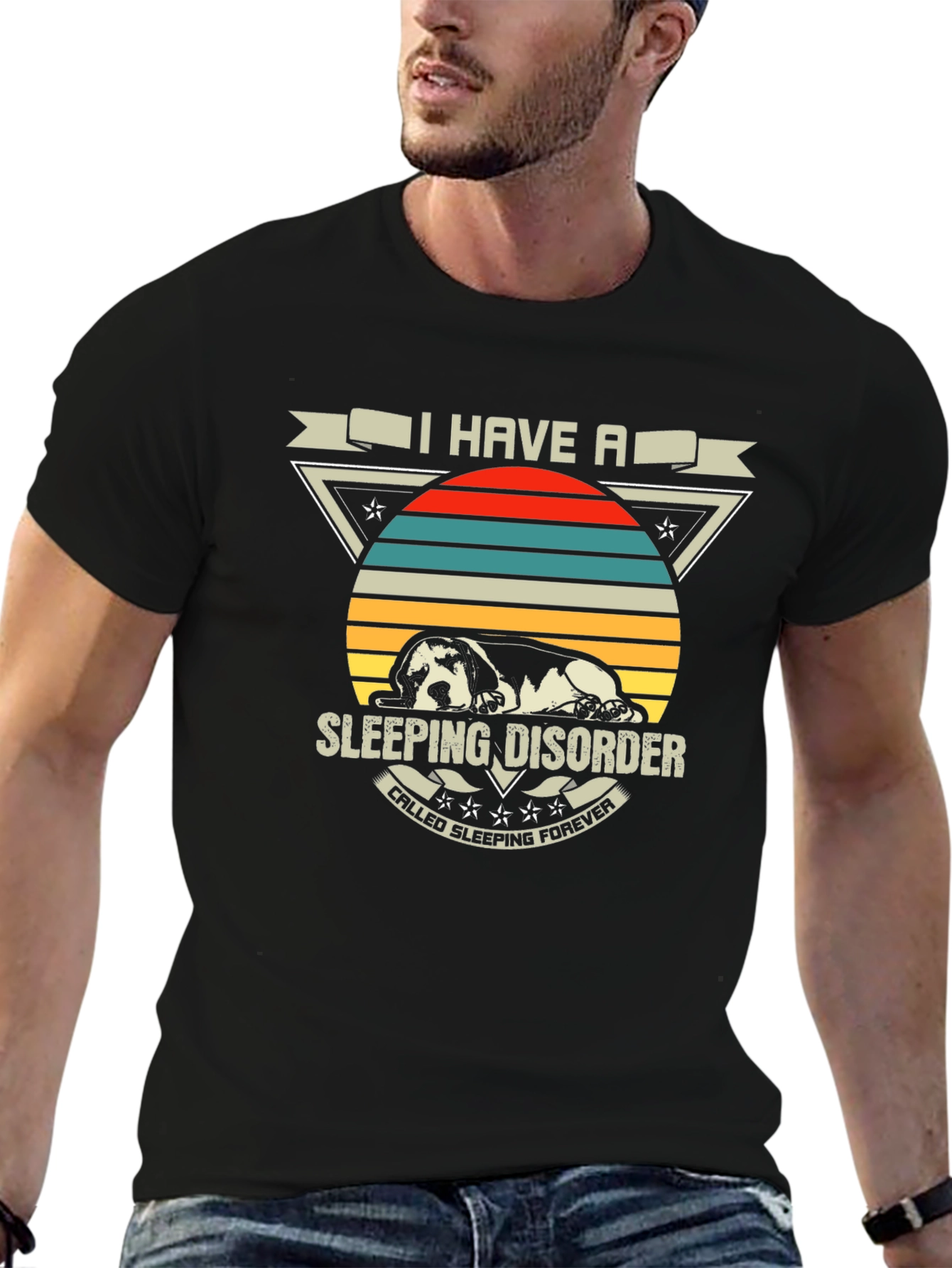 Sleeping Disorder Dog Graphic T-Shirt
