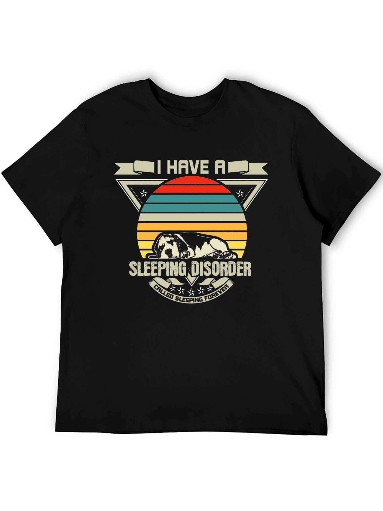 Sleeping Disorder Dog Graphic T-Shirt