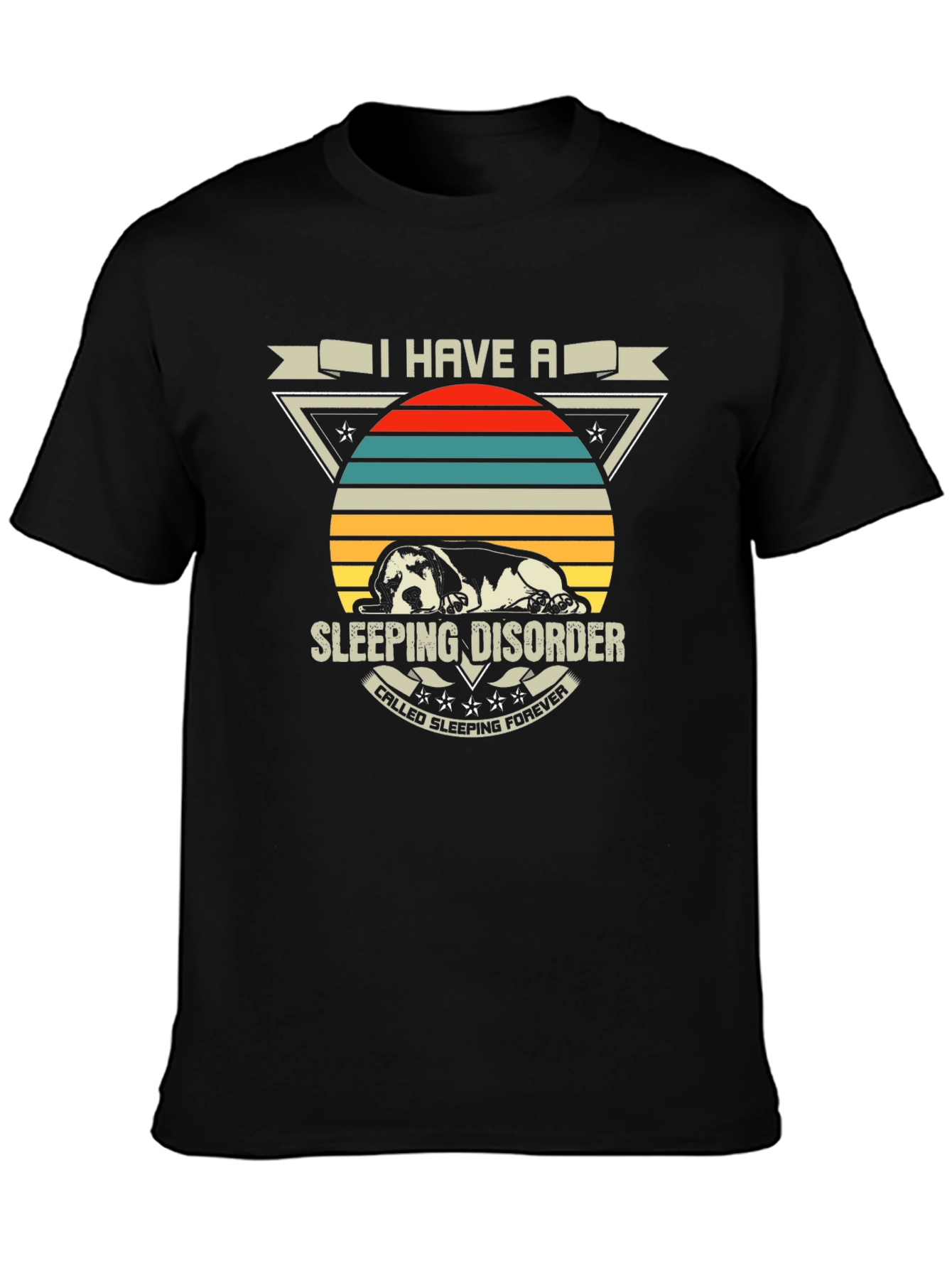 Sleeping Disorder Dog Graphic T-Shirt