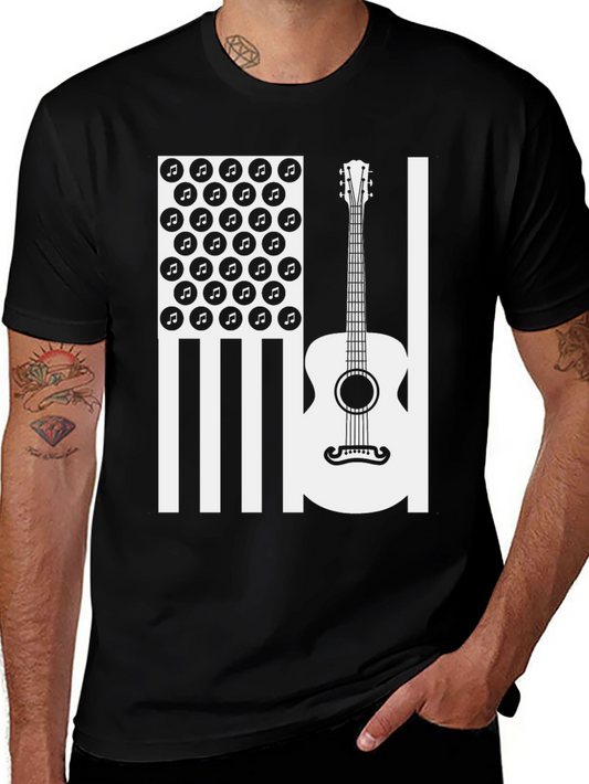 Guitar Flag Graphic Tee