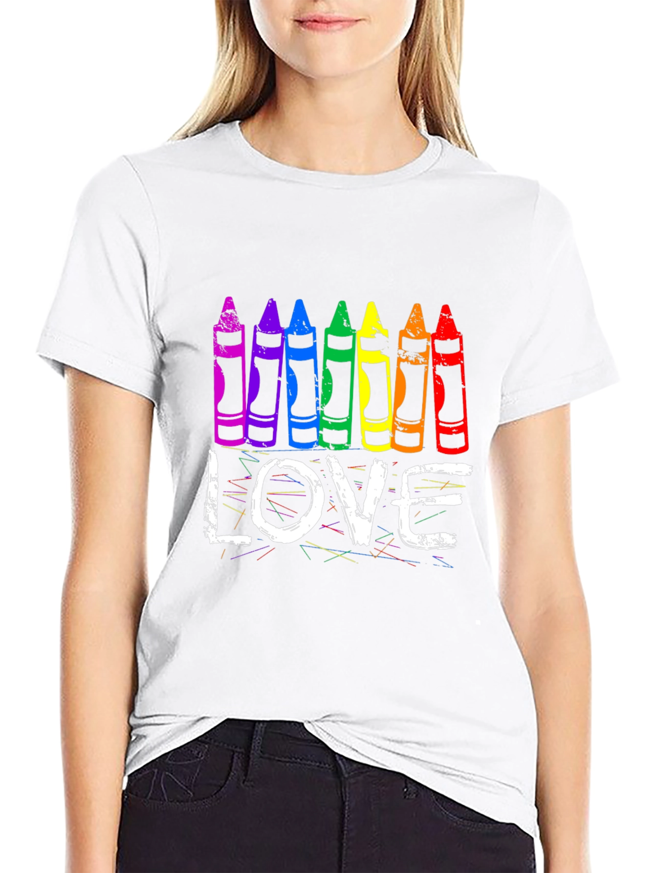 Love Crayon Pride Tee - LGBTQ+ Support