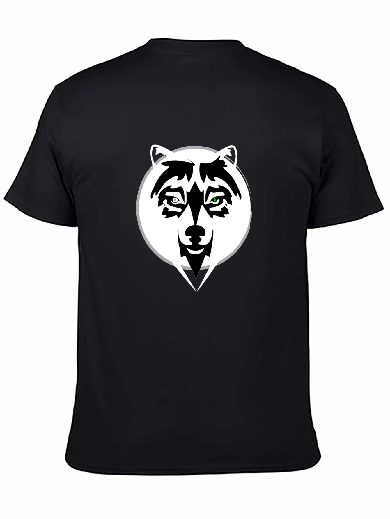 Cool Wolf Graphic Black T-Shirt