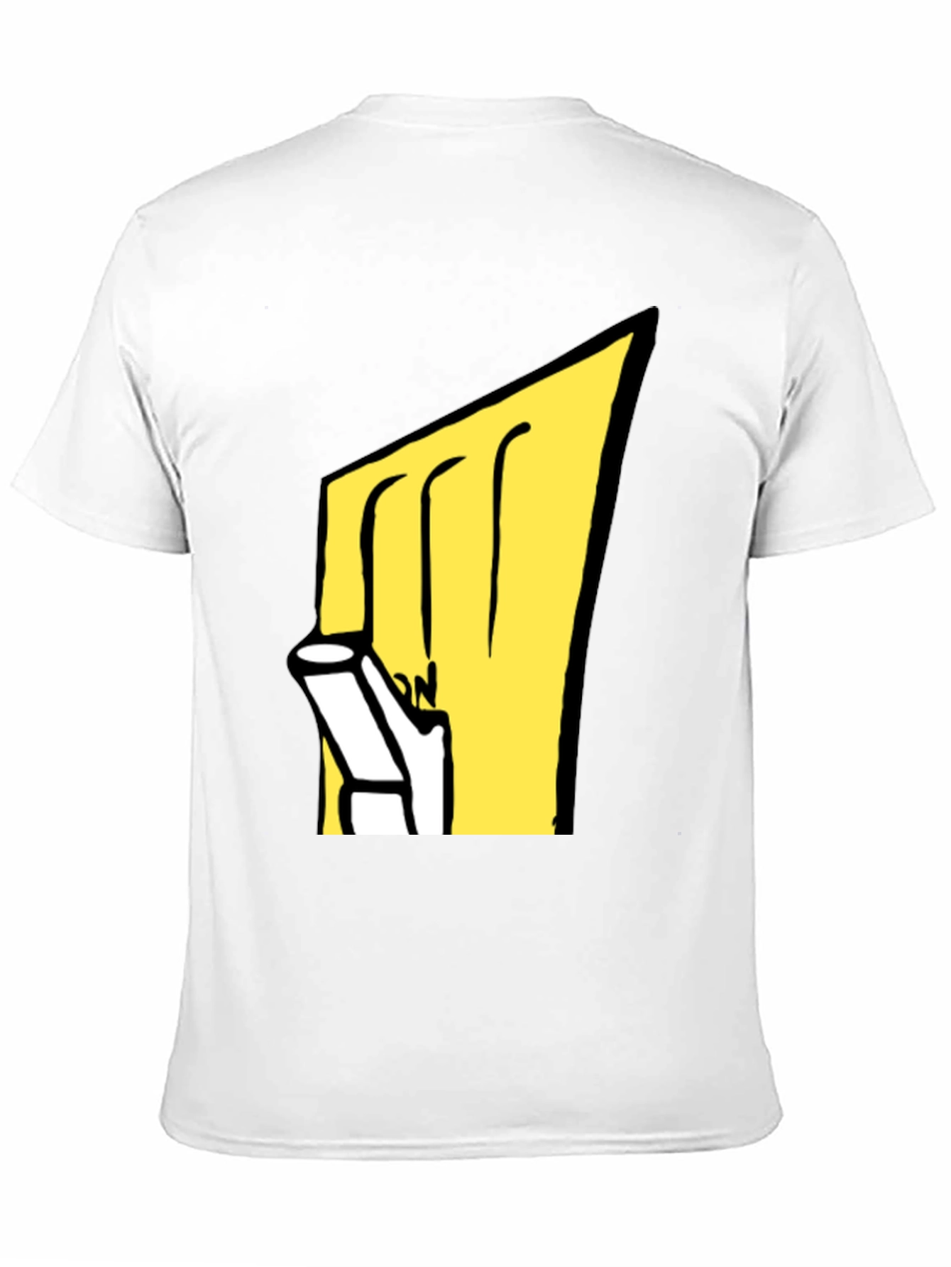 Cartoon Graphic Tee - Black Cotton Blend