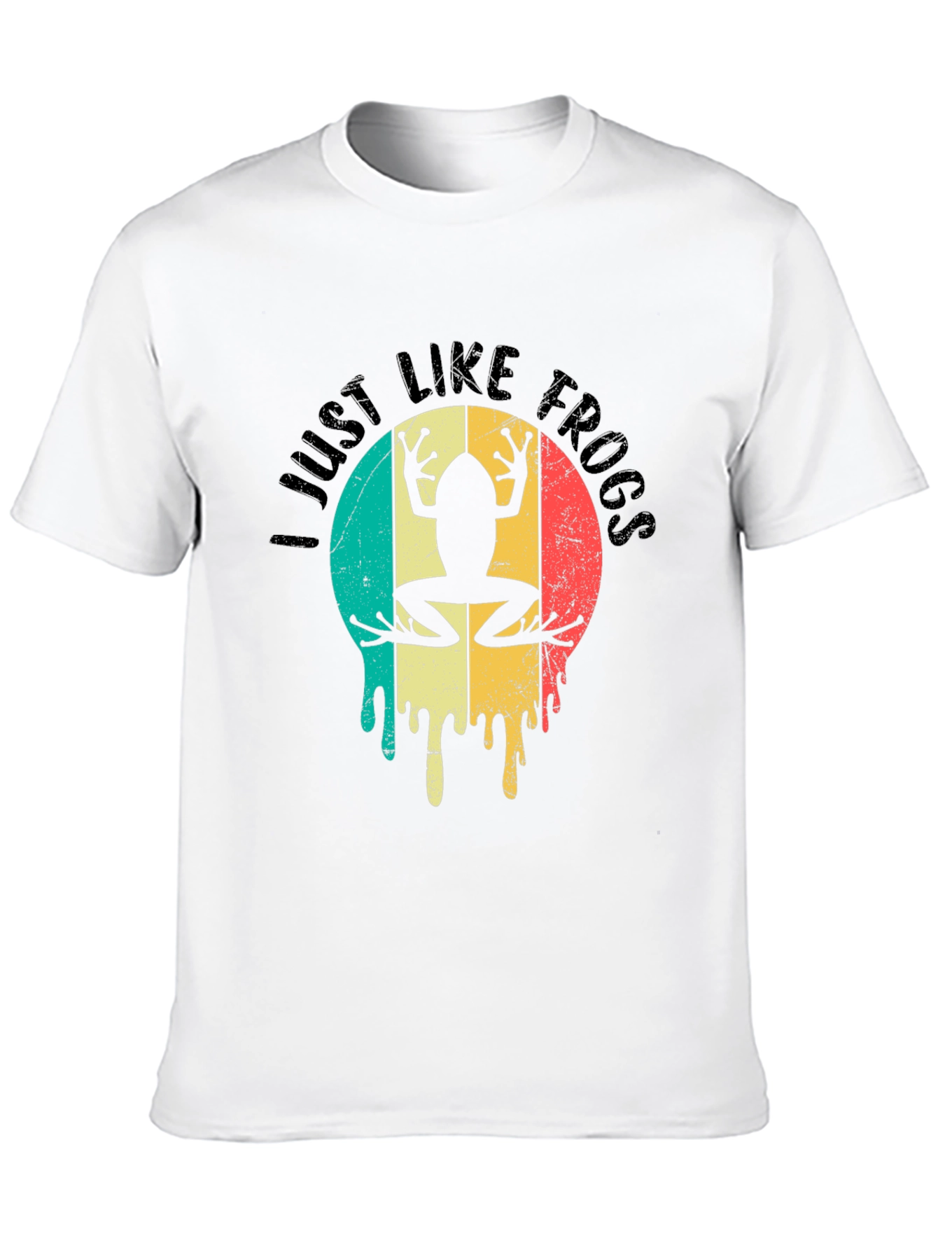 I Just Like Frogs Retro Graphic T-Shirt