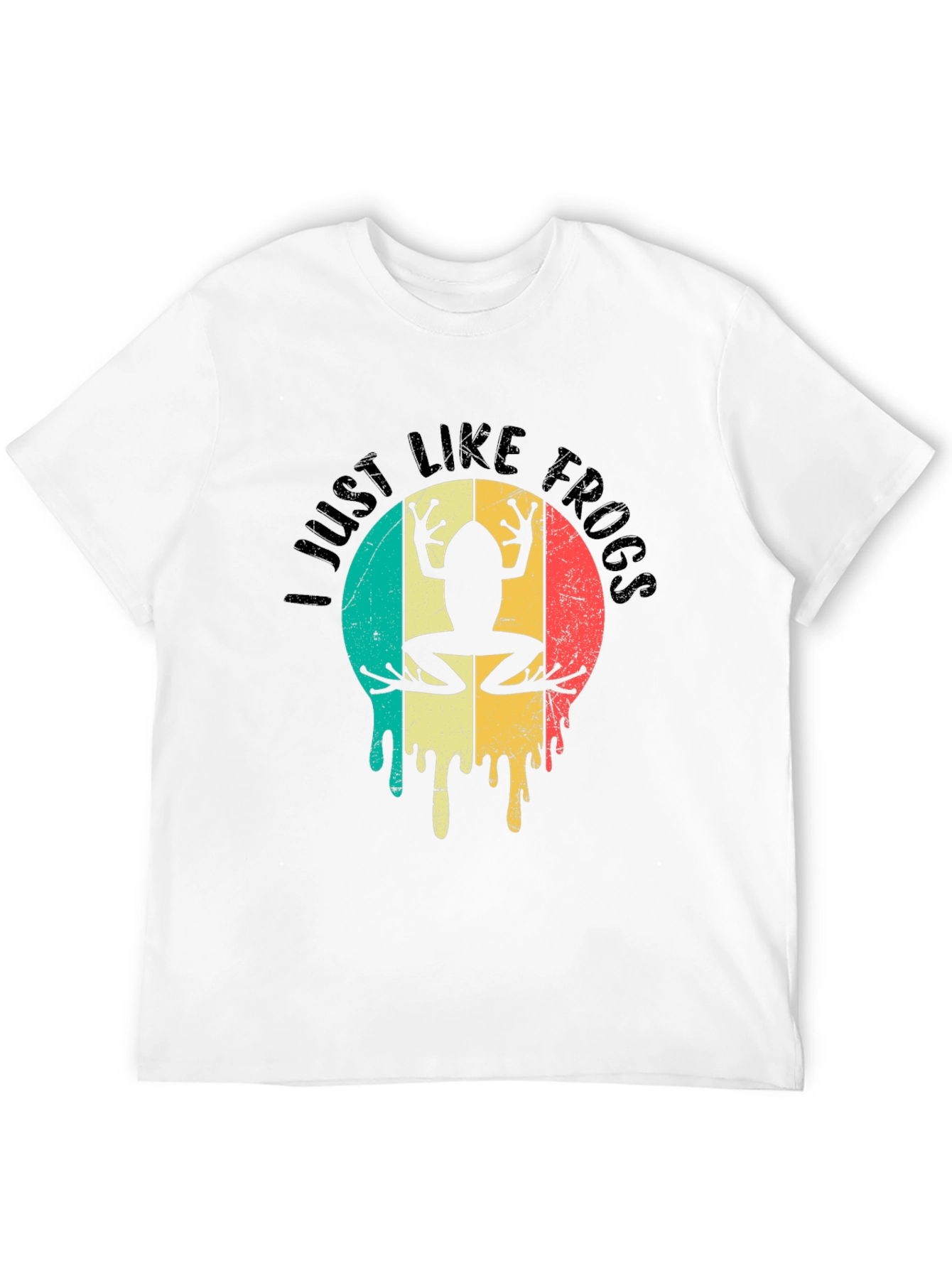 I Just Like Frogs Retro Graphic T-Shirt