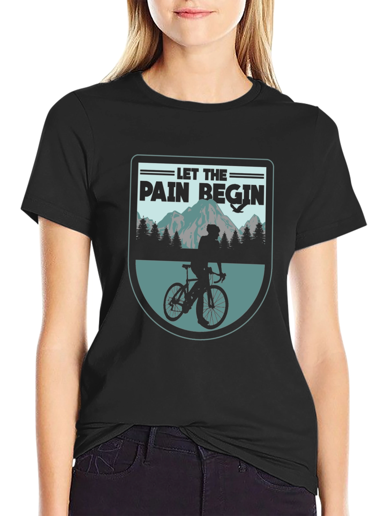 Let the Pain Begin Biker T-Shirt