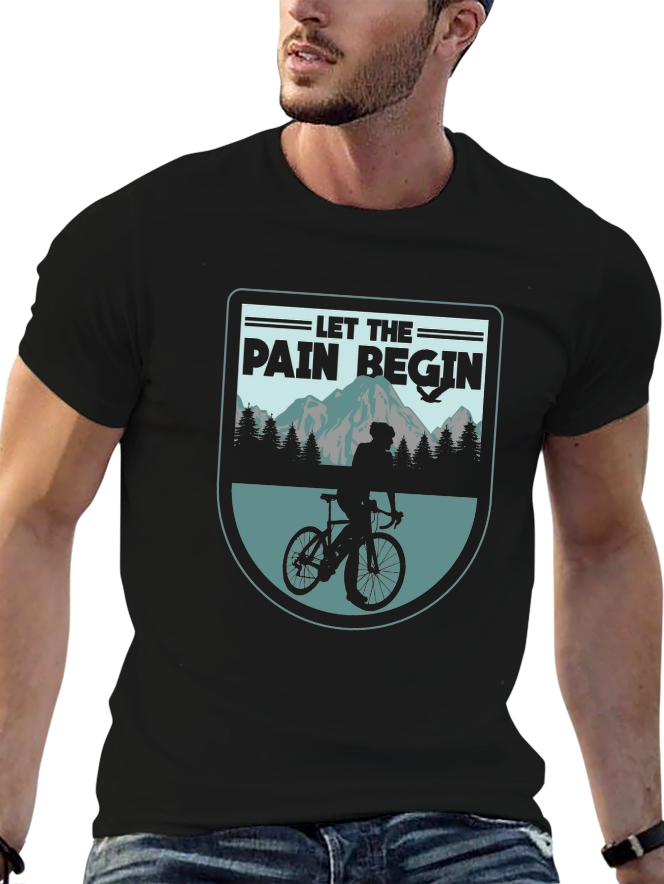 Let the Pain Begin Biker T-Shirt