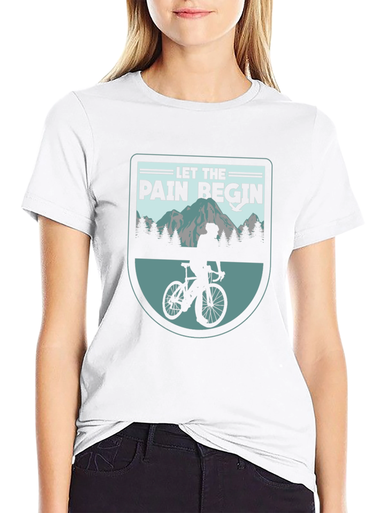 Let the Pain Begin Biker T-Shirt
