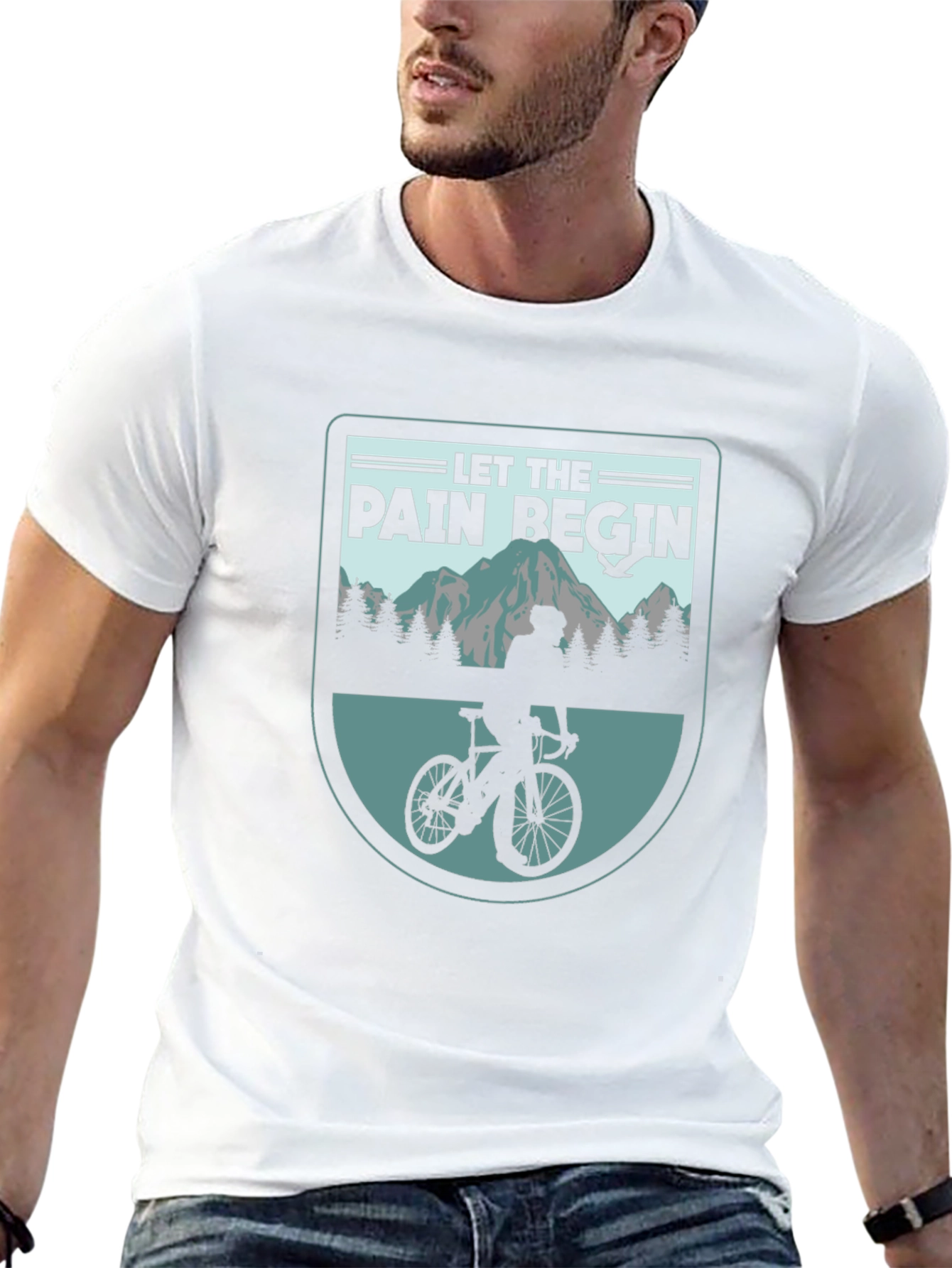 Let the Pain Begin Biker T-Shirt