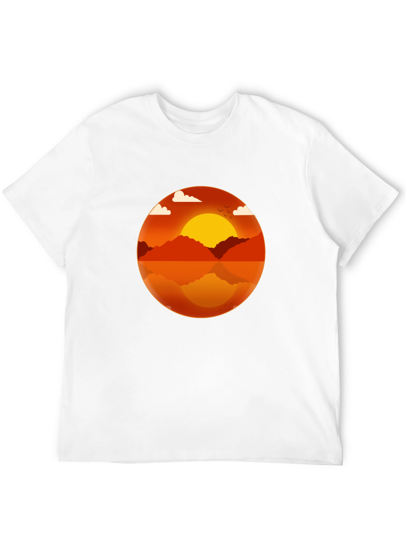 Sunset Graphic Black T-Shirt