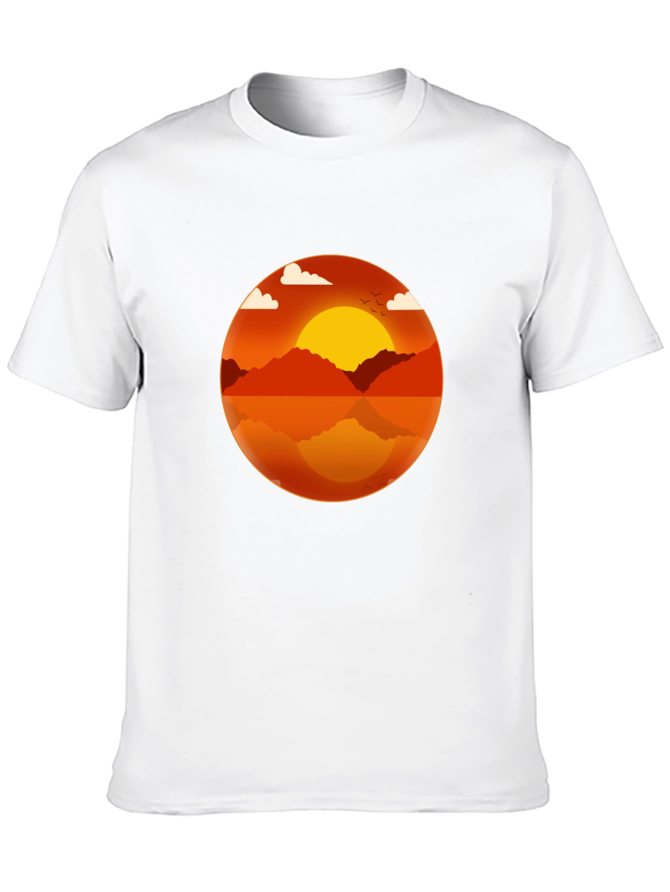 Sunset Graphic Black T-Shirt