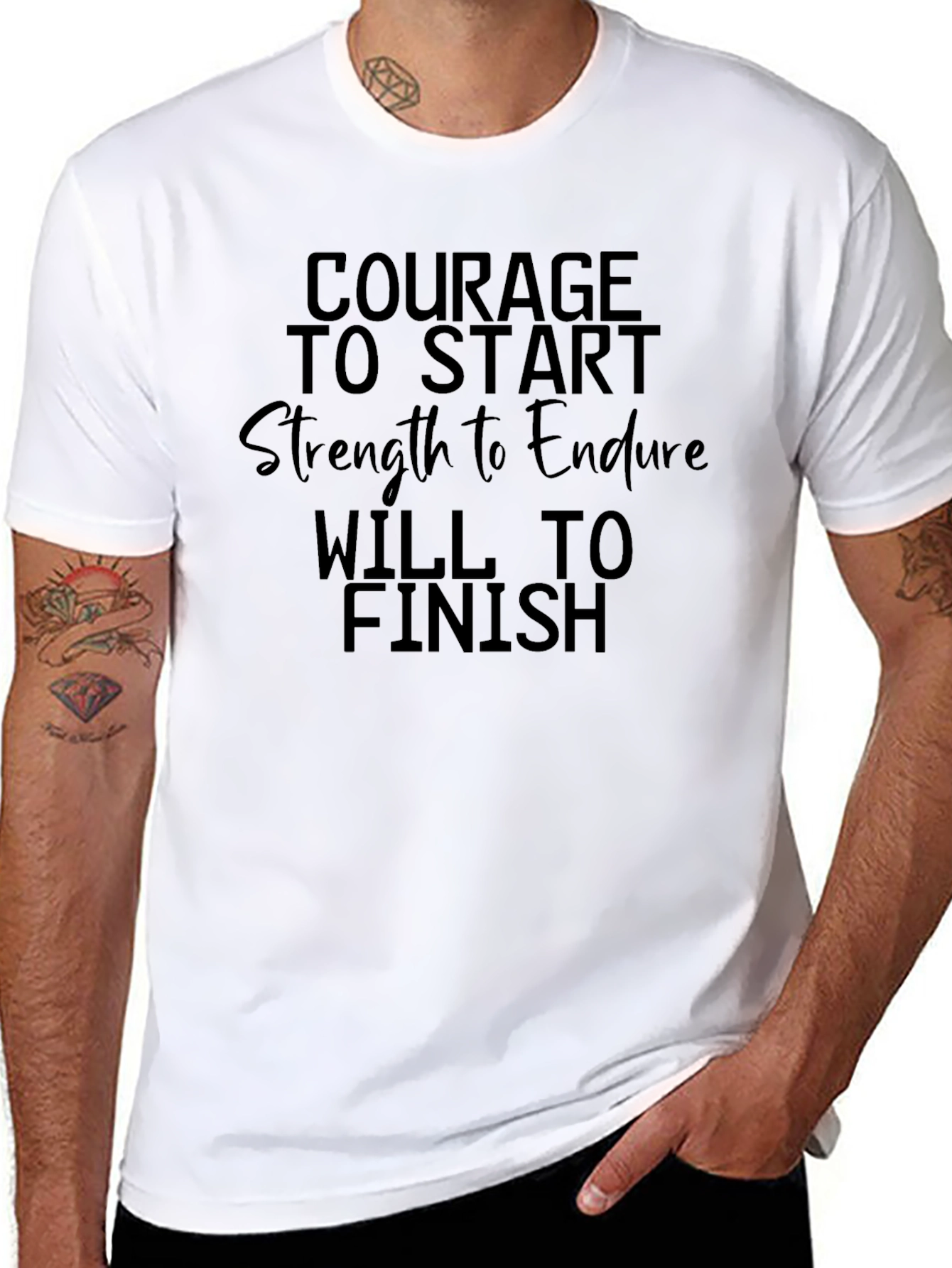 Courage to Start Graphic T-Shirt