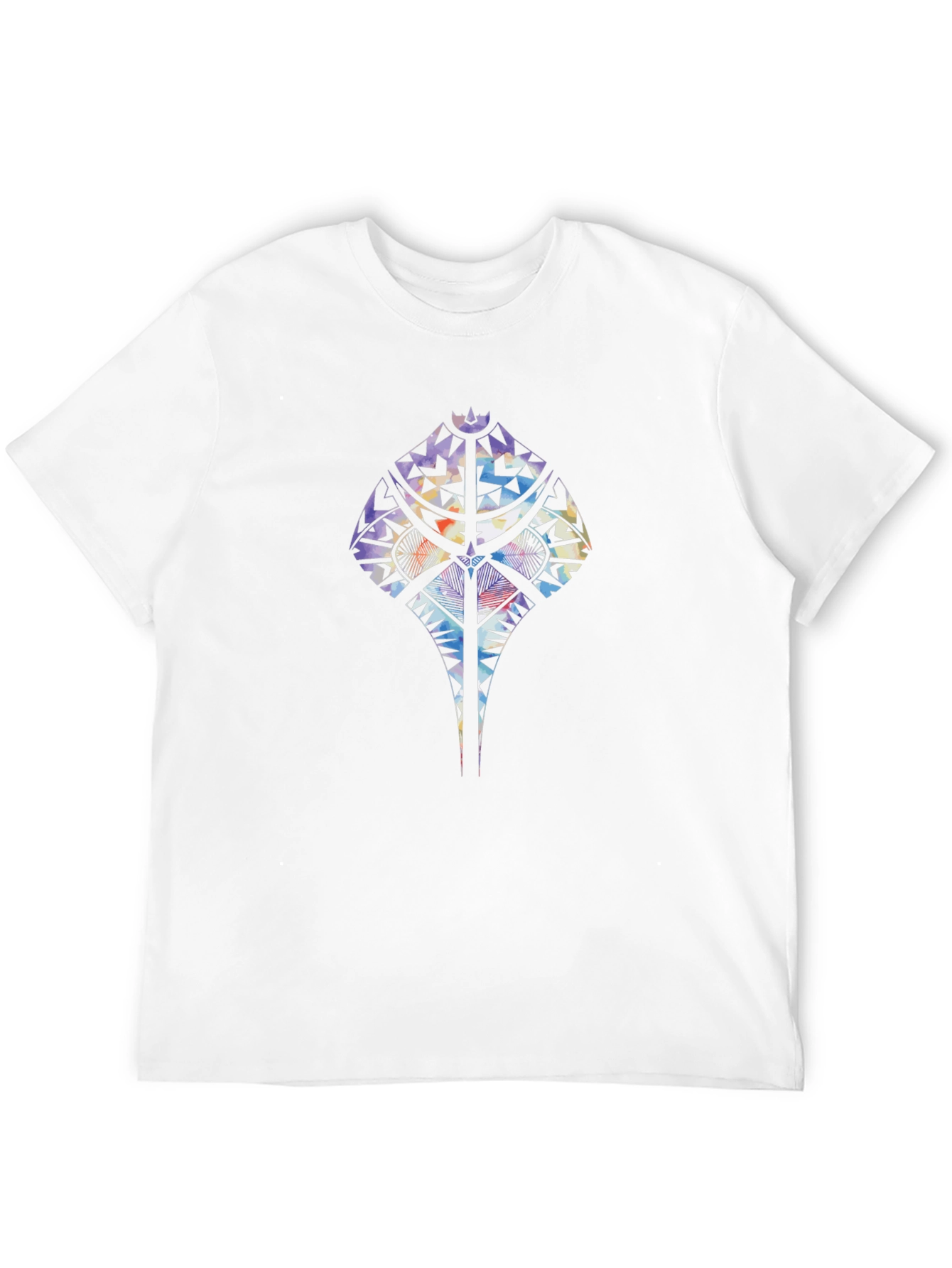Tribal Stingray Graphic Black T-Shirt