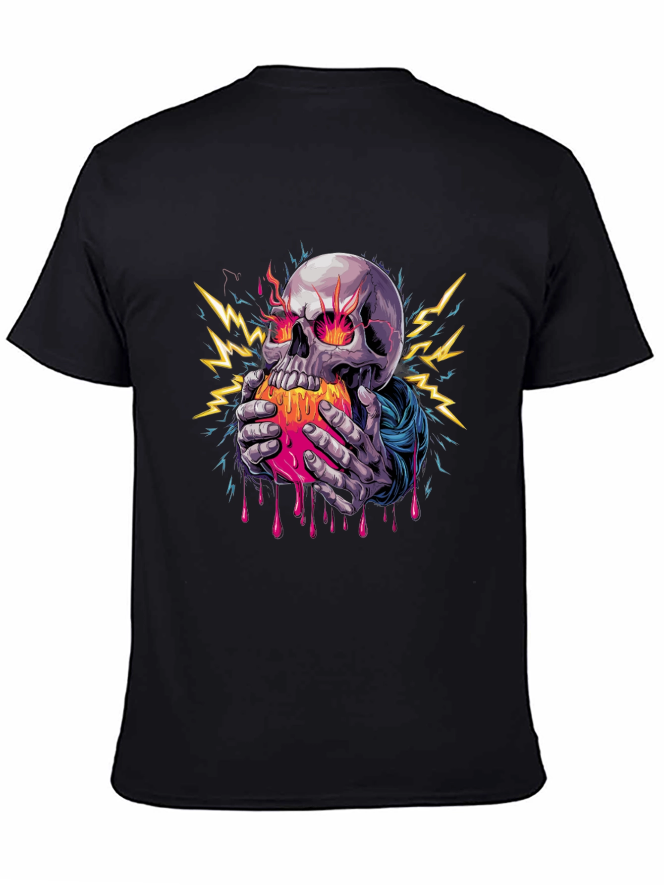 Skull & Hands Graphic Print Tee