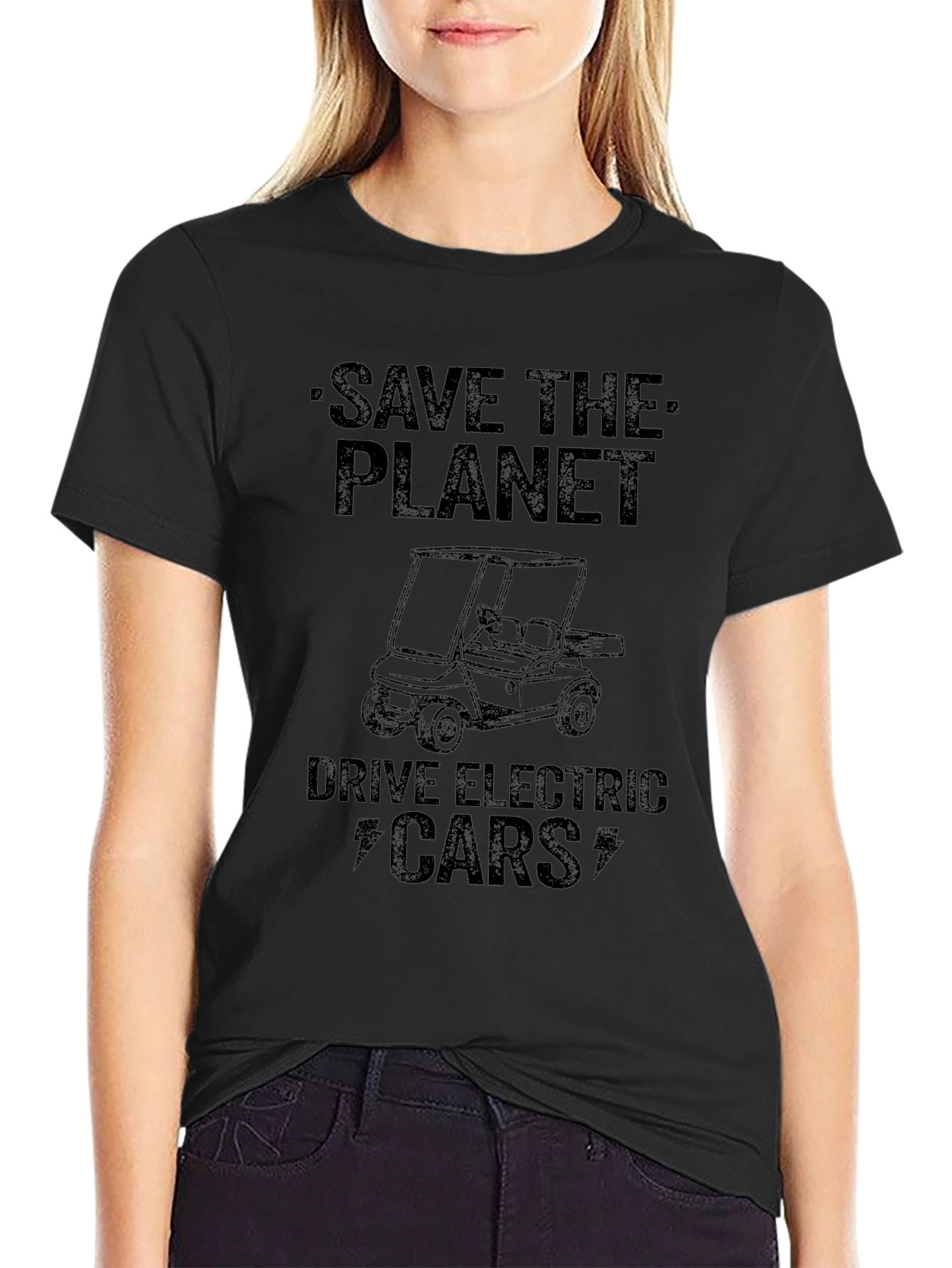 Save the Planet Electric Car Graphic Tee