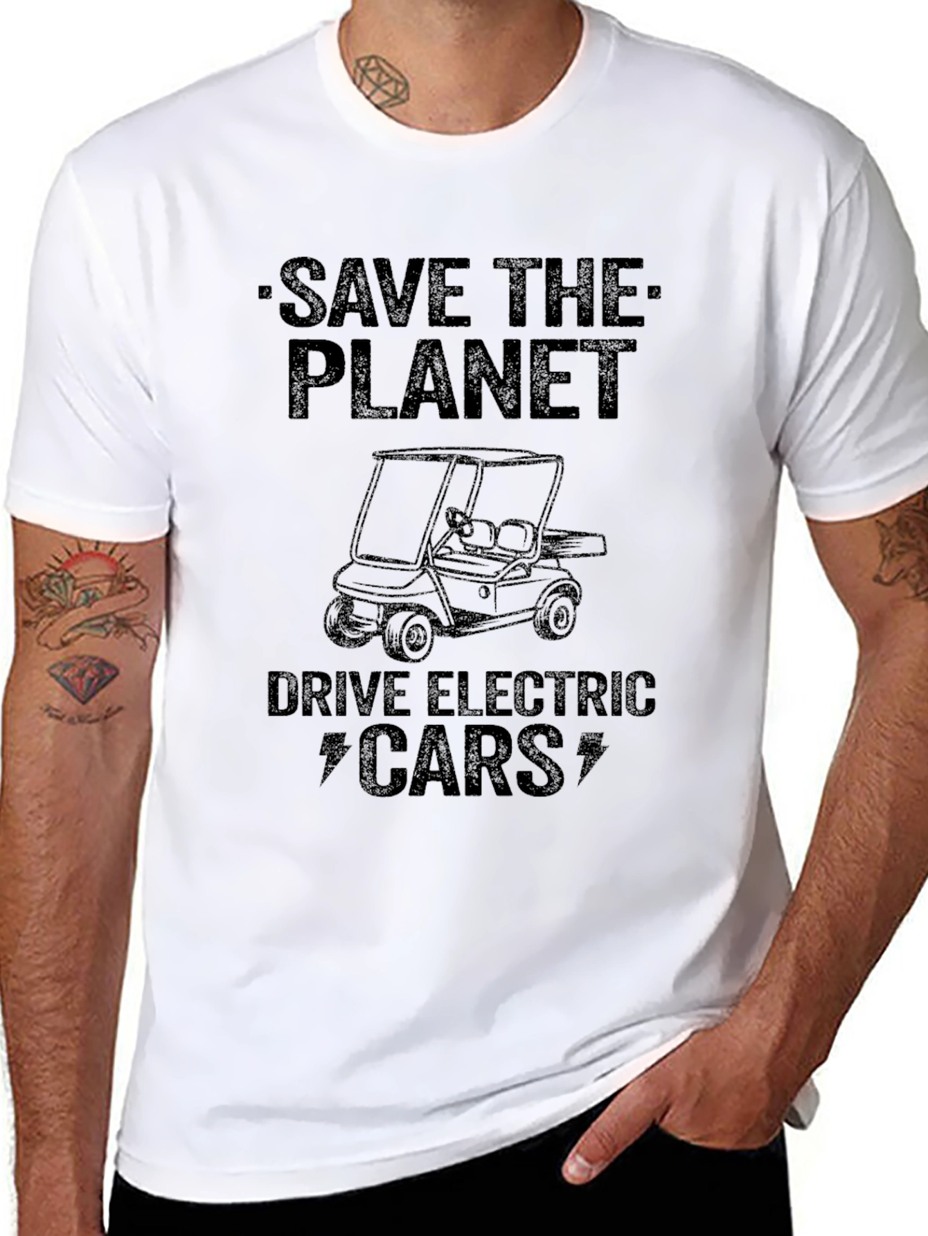 Save the Planet Electric Car Graphic Tee
