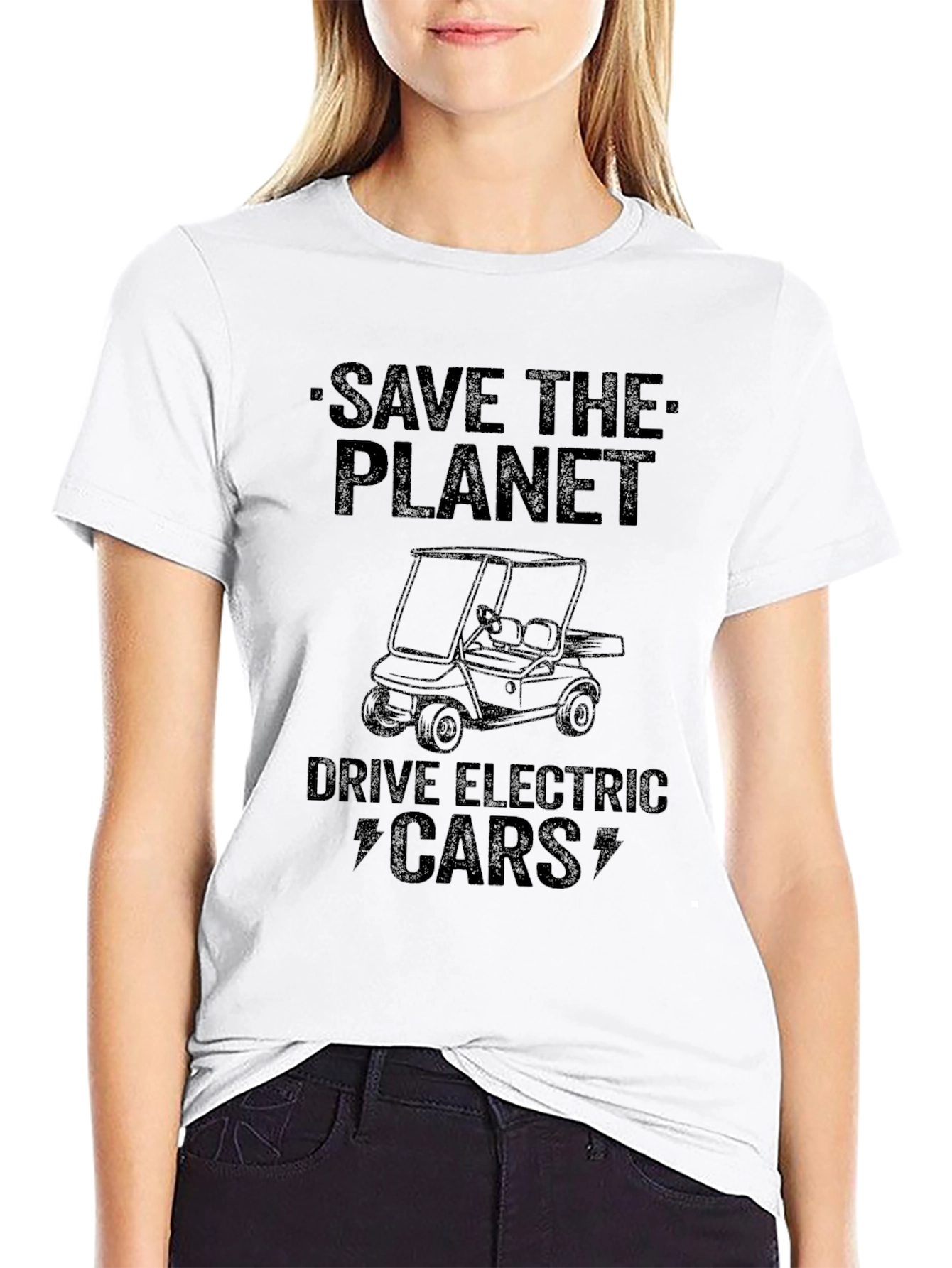 Save the Planet Electric Car Graphic Tee