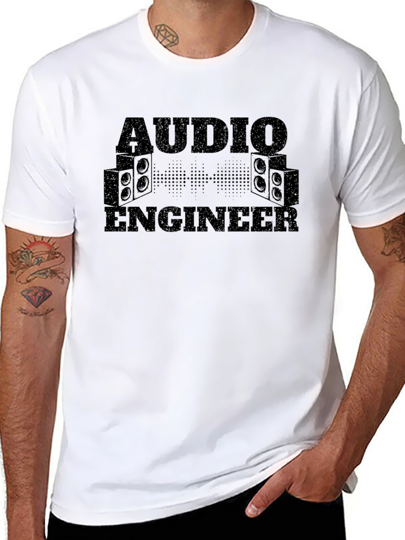 Audio Engineer Graphic Tee - Sound Technician T-Shirt