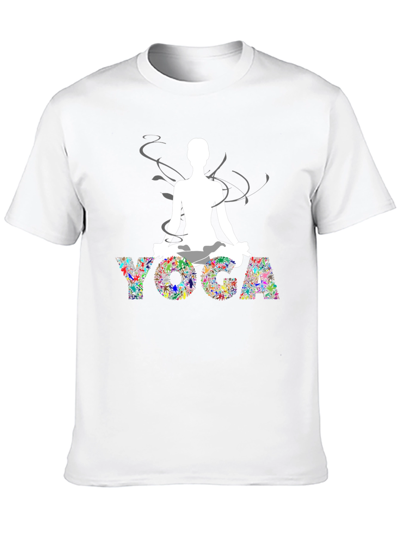 Yoga Pose Graphic Black Tee