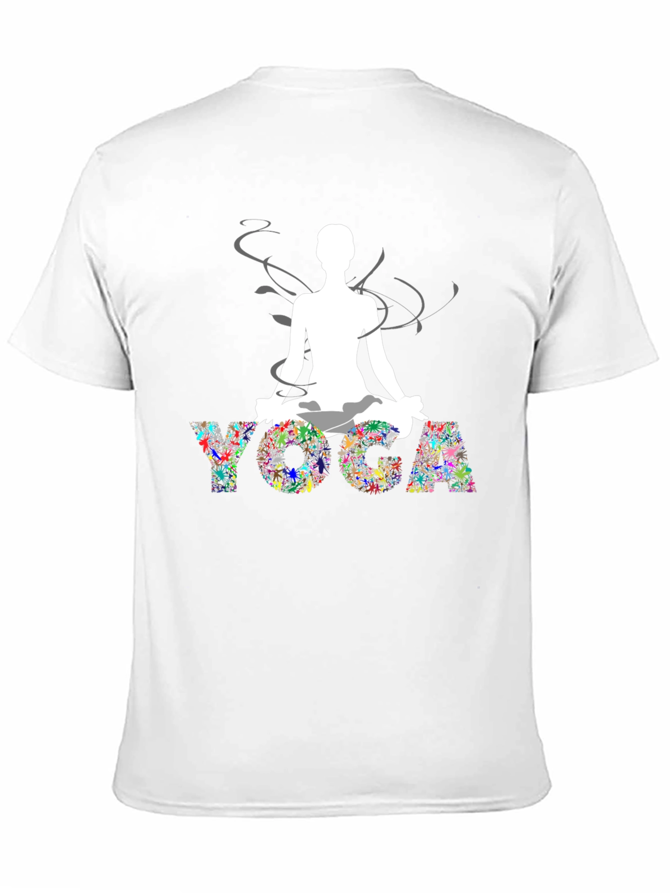 Yoga Pose Graphic Black Tee