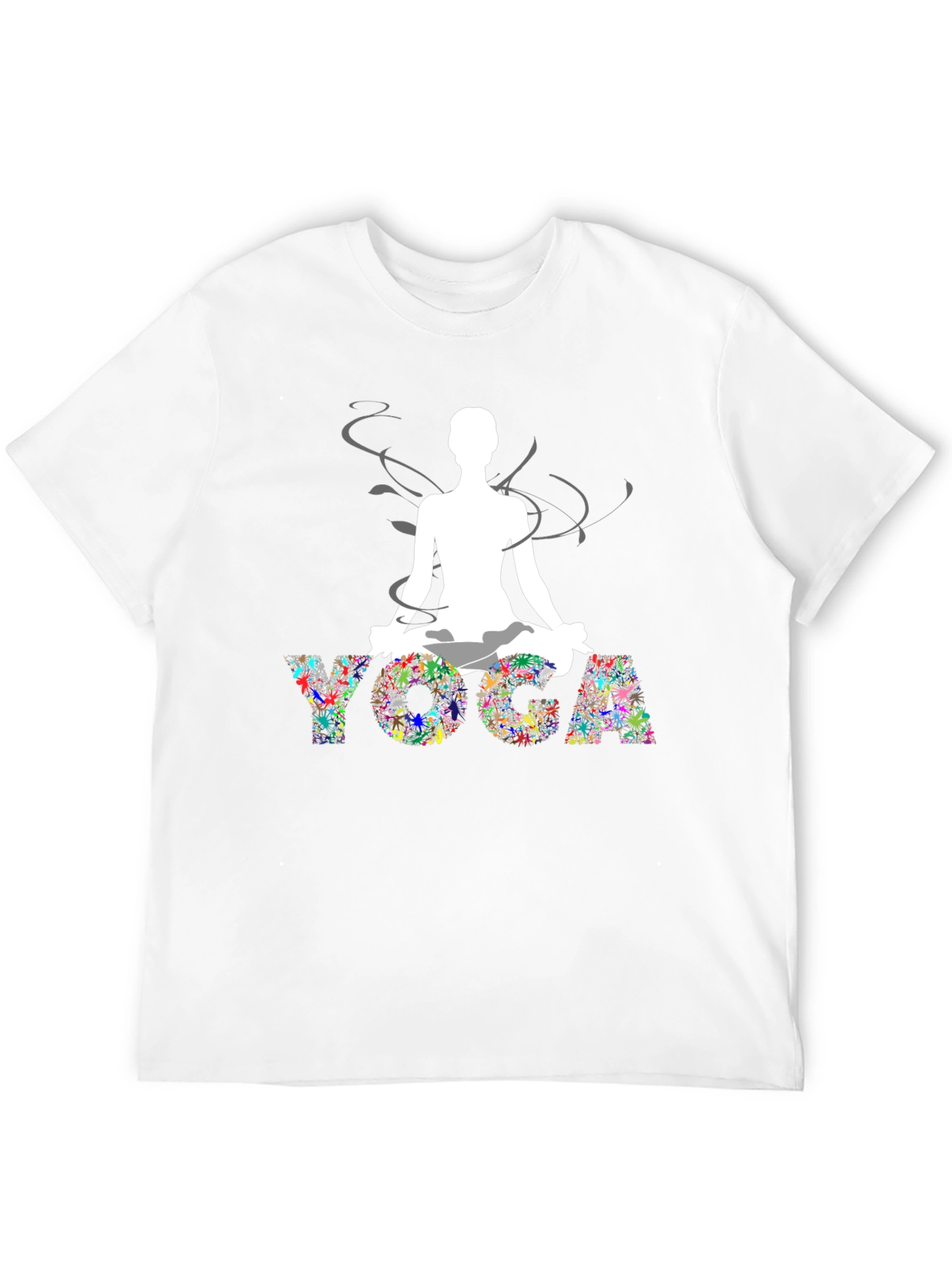 Yoga Pose Graphic Black Tee