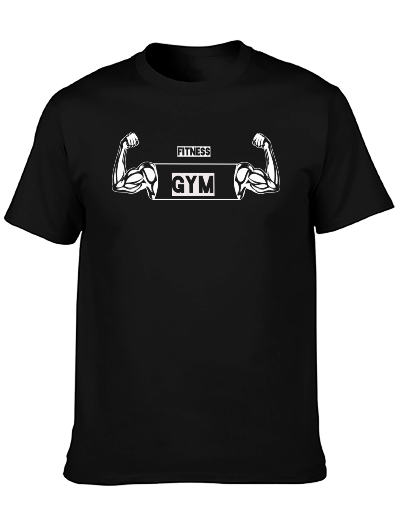 Fitness Gym Black Graphic T-Shirt